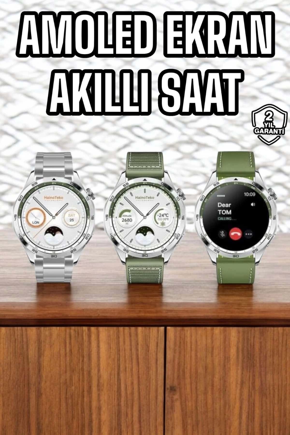 MELFSHOP Akıllı Saat Sesli Görüşme Titreşimli Nabız Sensörlü Spor Modları