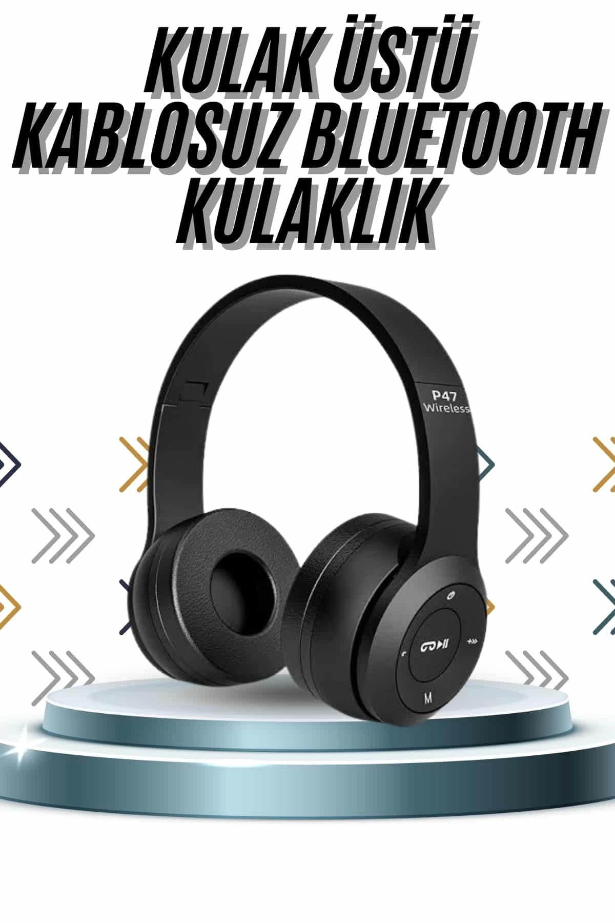 MT29 GİYİM Kulak Üstü Bluetooth Kulaklık Yüksek Ses Kaliteli Ayarlanabilir