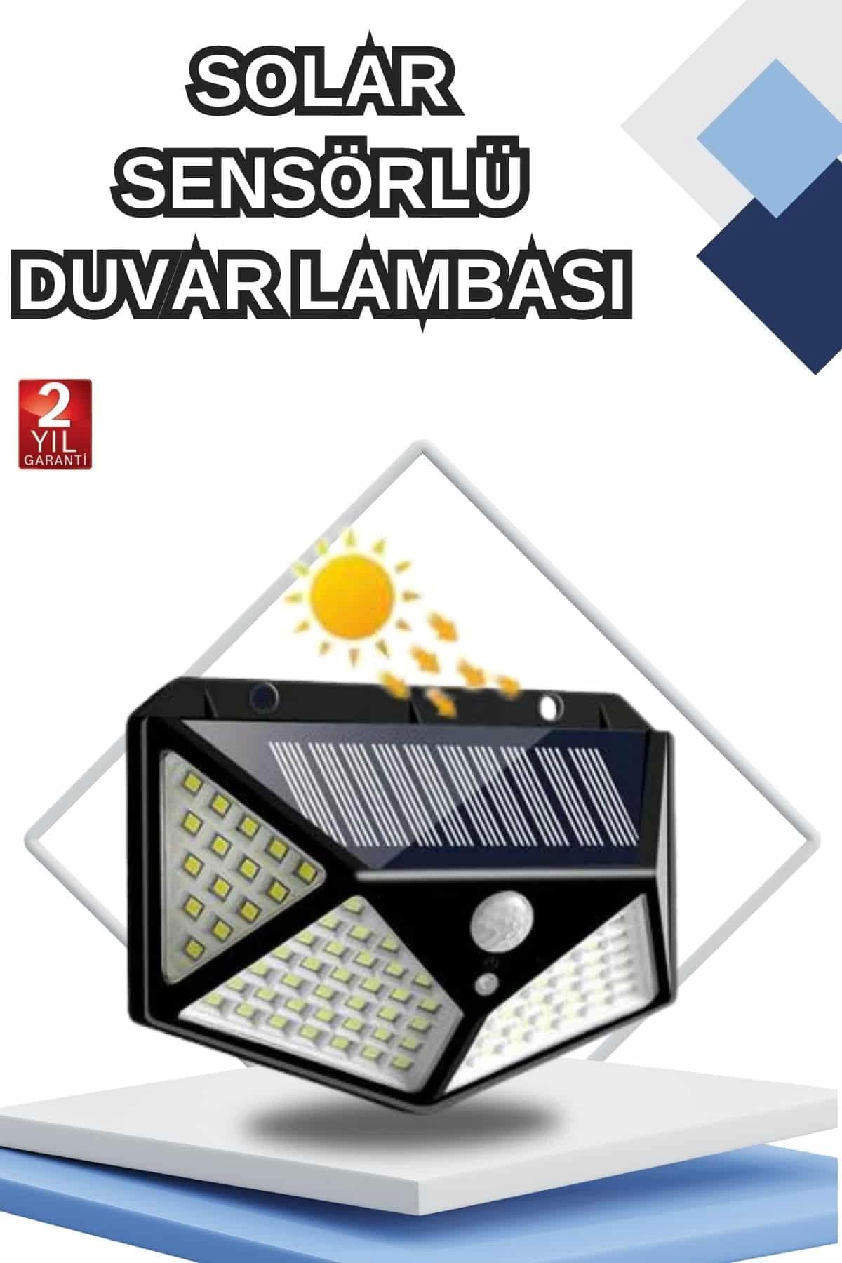 MT29 GİYİM Bahçe Lambası Bahçe Aydınlatma Sensörlü Suya Dayanıklı 100 Led