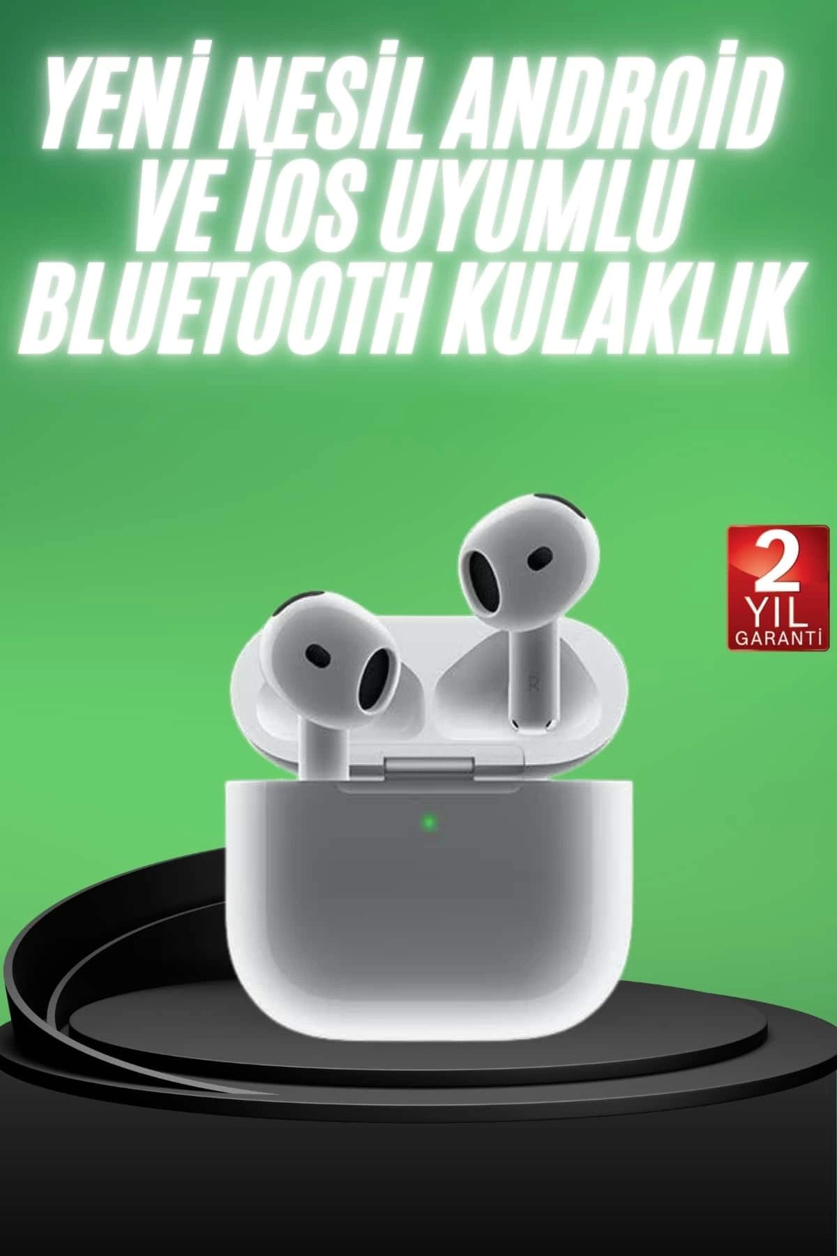 ÖYKÜ VE YİĞİT Yeni Nesil Bluetooth Kulaklık Beyaz Çağrı Cevaplayabilen Kablosuz