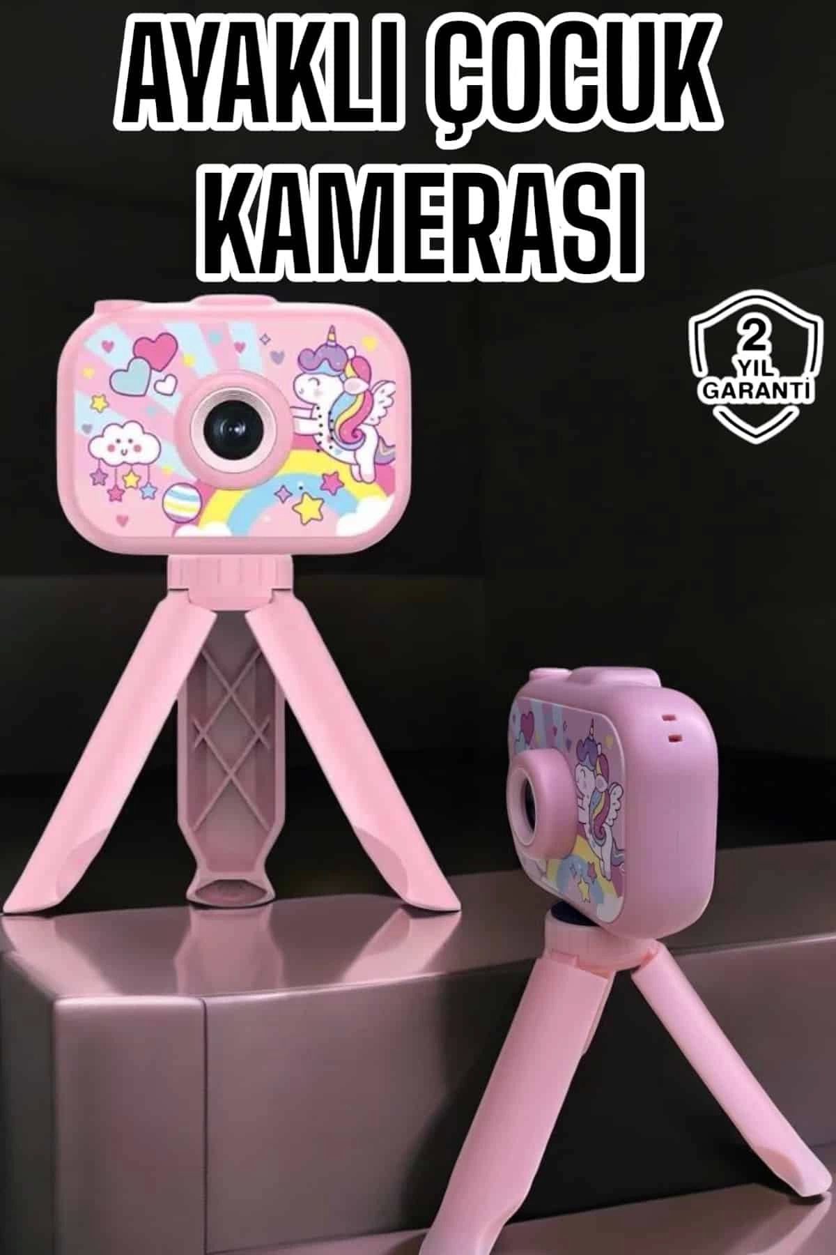 gizmurstore Ayaklı Mini Fotoğraf Makinesi Çocuk Için Eğitici Video Kamera
