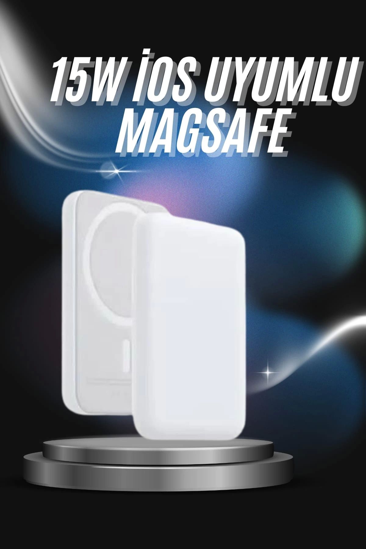 Heez Kablosuz Magsafe Hızlı Şarj 5.000 mah Kablosuz Şarj Cihazı