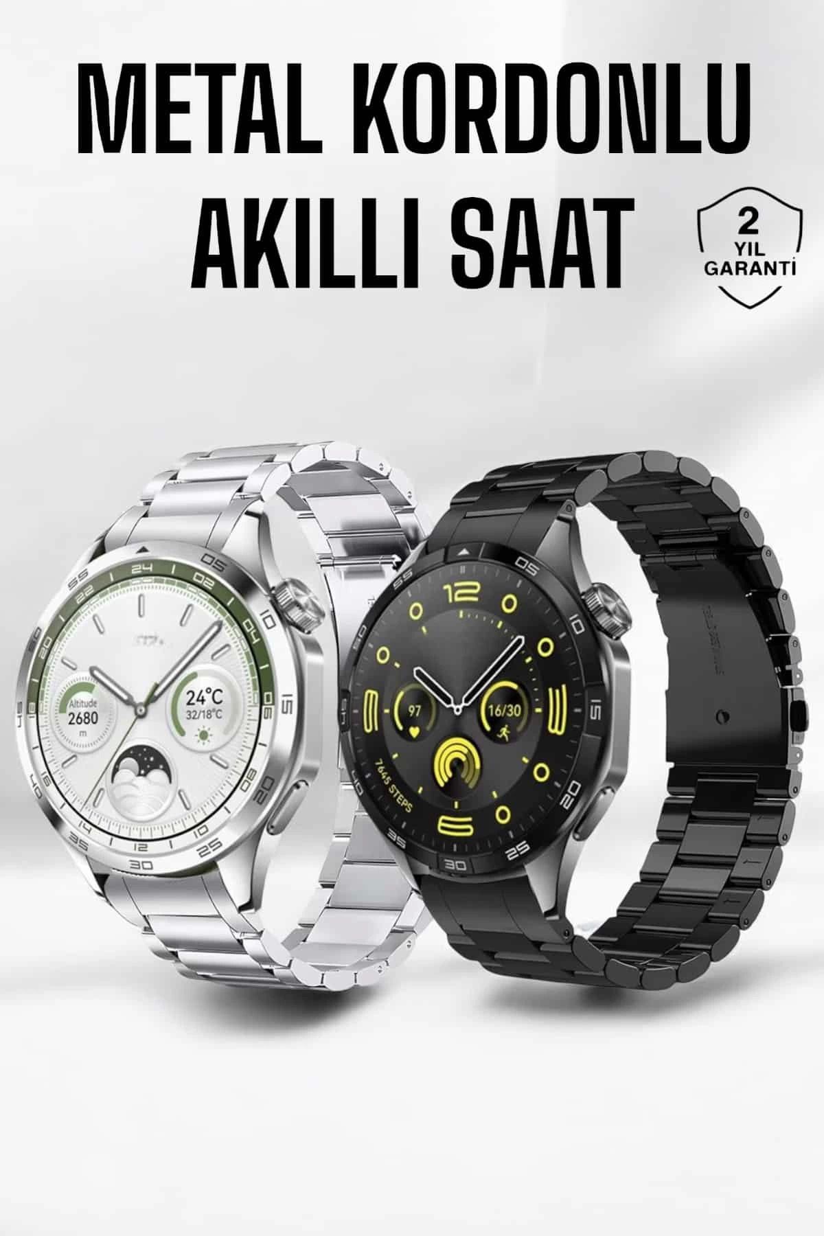 MELFSHOP Akıllı Saat Bildirim Görme Amoled Ekran GPS Uyumlu Sesli Görüşme