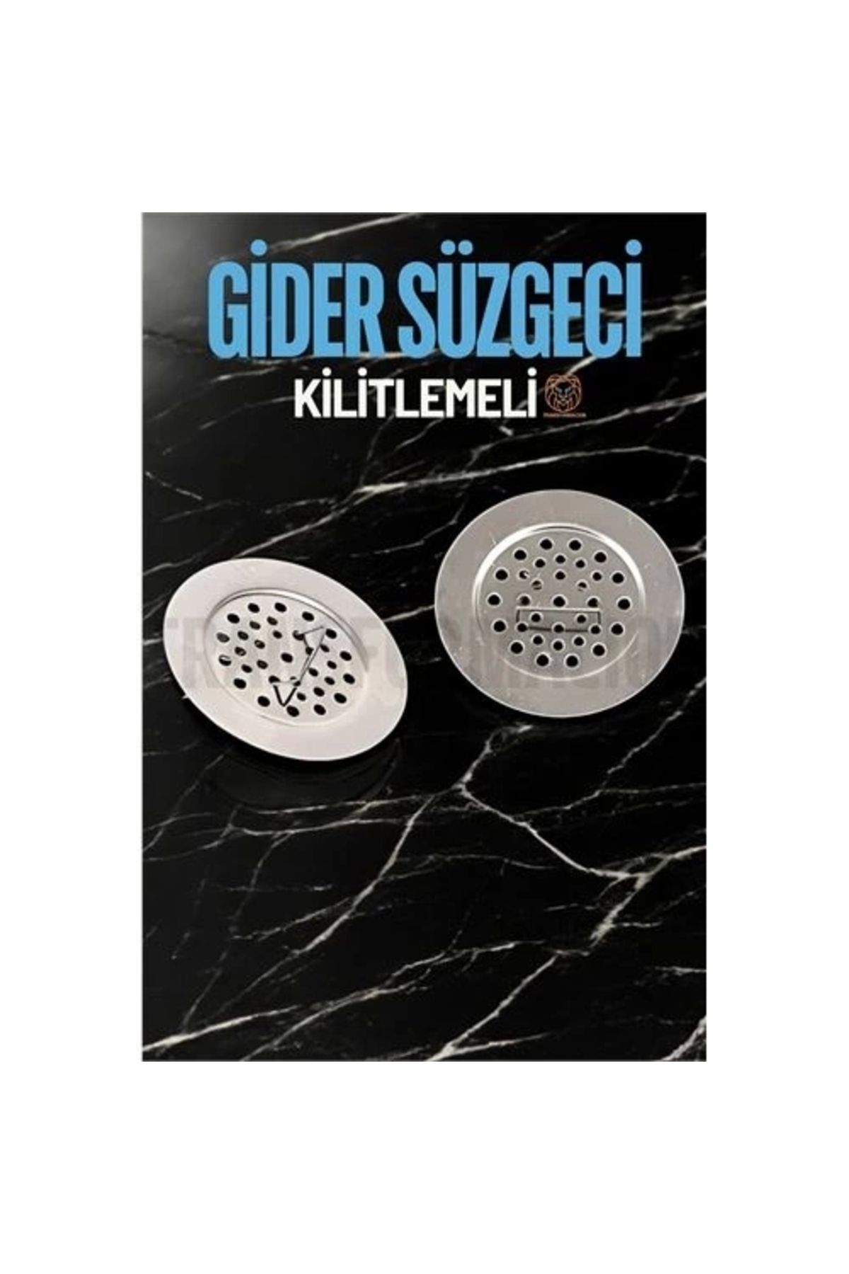 No8 Home Kilitlenebilir Metal Lavabo Evye Süzgeci 2 ADET