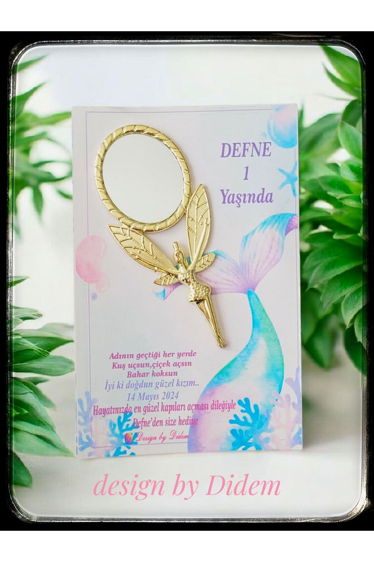 desingbydidem 20 adet melek ayna,Diş Buğdayı,deniz kızı konsept,Diş Hediği Hatırası,melek ayna magnet