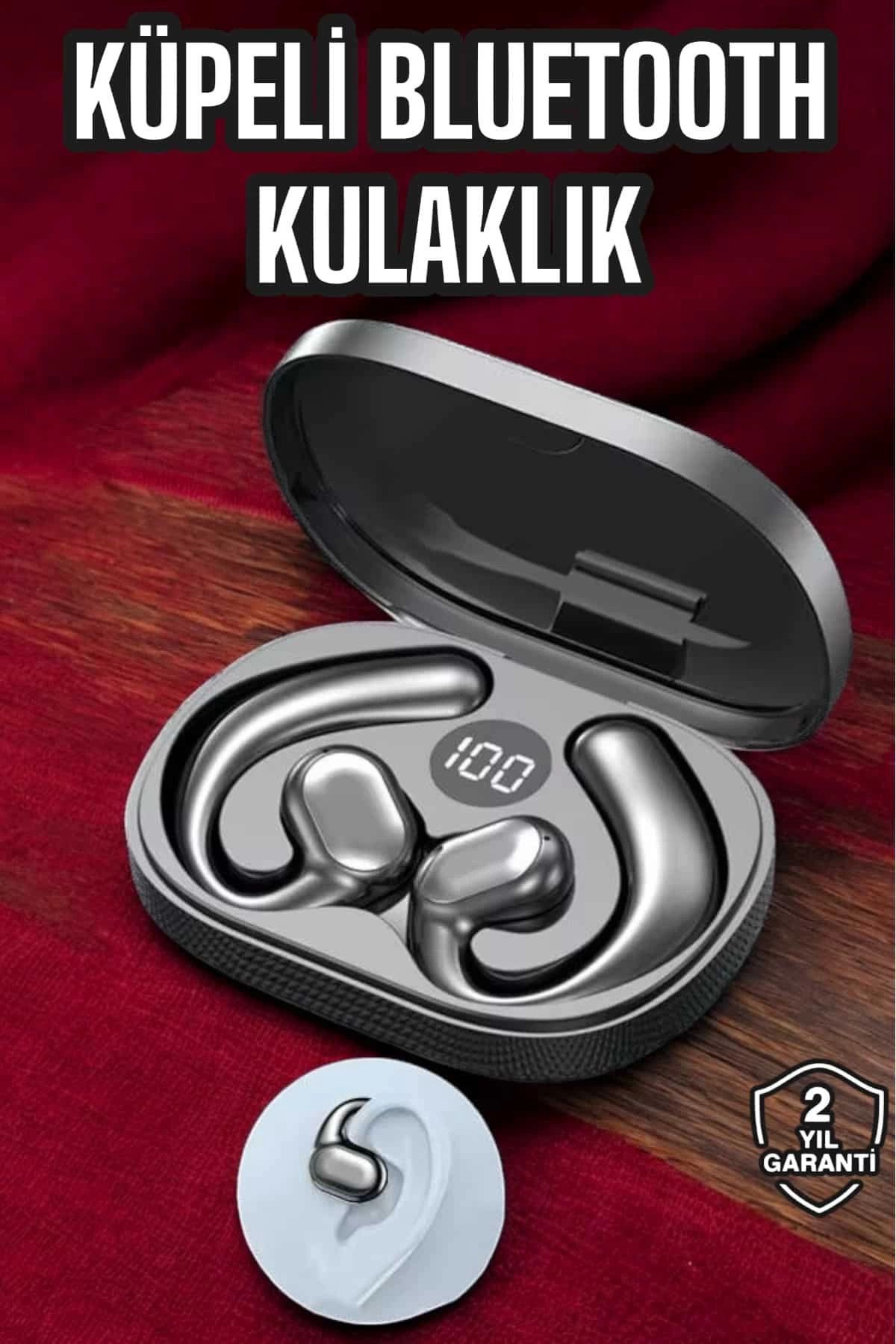 MELFSHOP Bluetooth Kulaklık Dijital Göstergeli Uzun Pil Gürültü Önleyici Oyuncu Kulaklığı