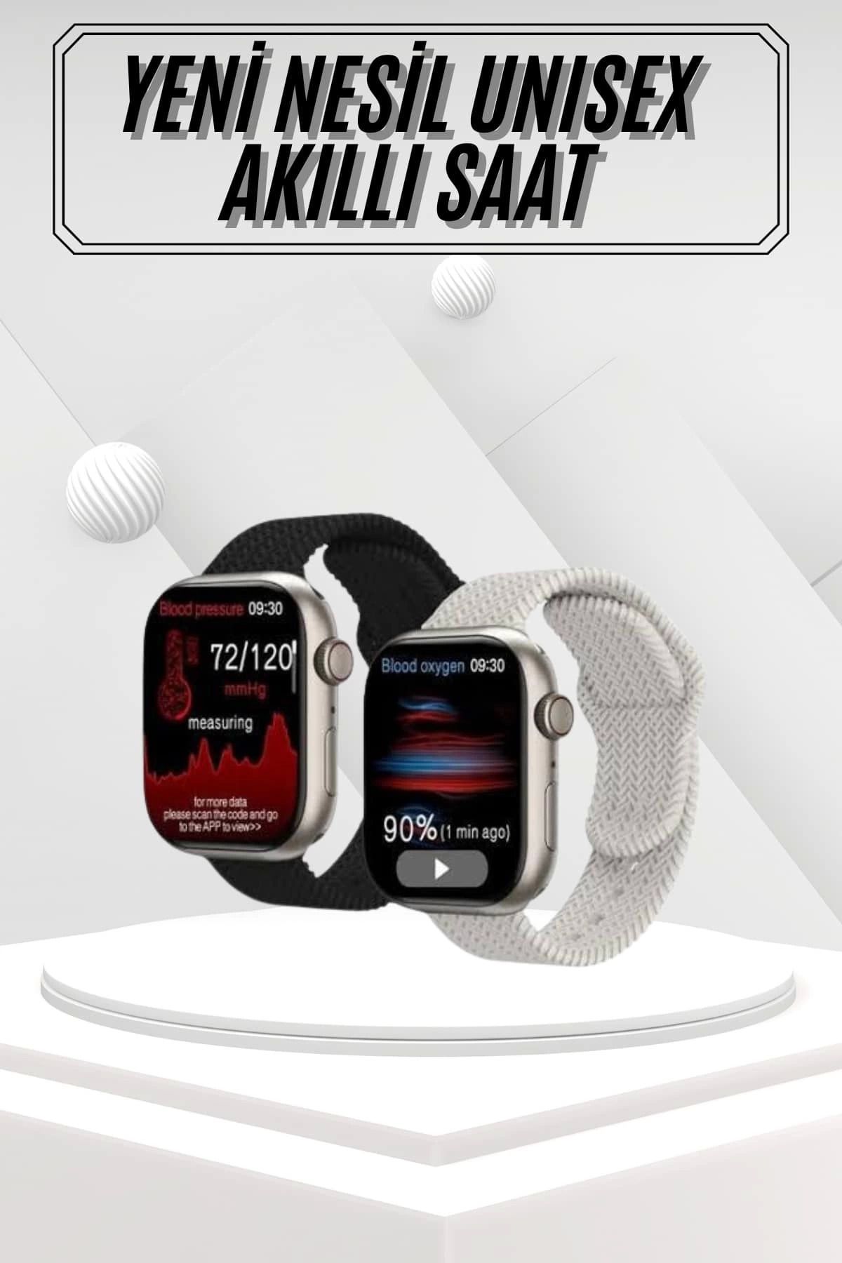 MELFSHOP Akıllı Saat Uyku ve Sağlık Takibi GPS Uyumlu Tema Değiştirme