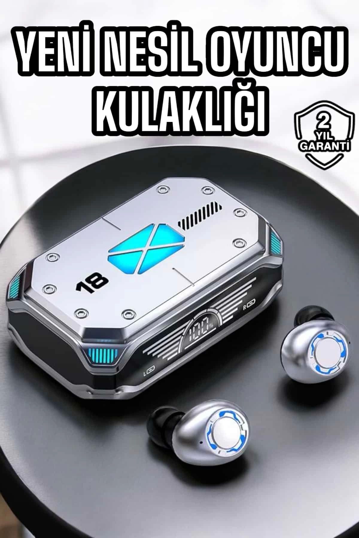 Heez Oyuncu Kulaklığı Yeni Nesil Kablosuz Uzun Pil Ömrü Bluetooth Kulaklık