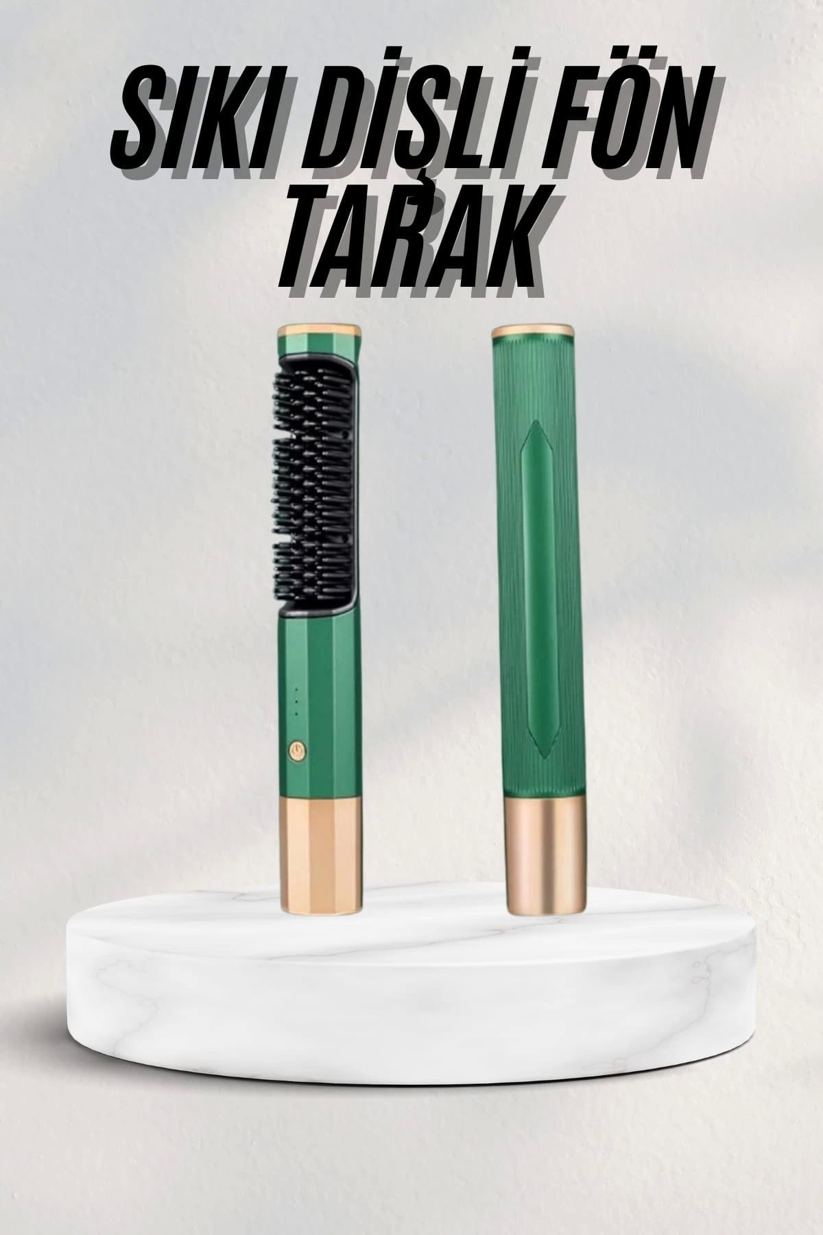 Heez Düzleştirici Fırça Saç Düzleştirici Arada Fön Tarak Taşınabilir