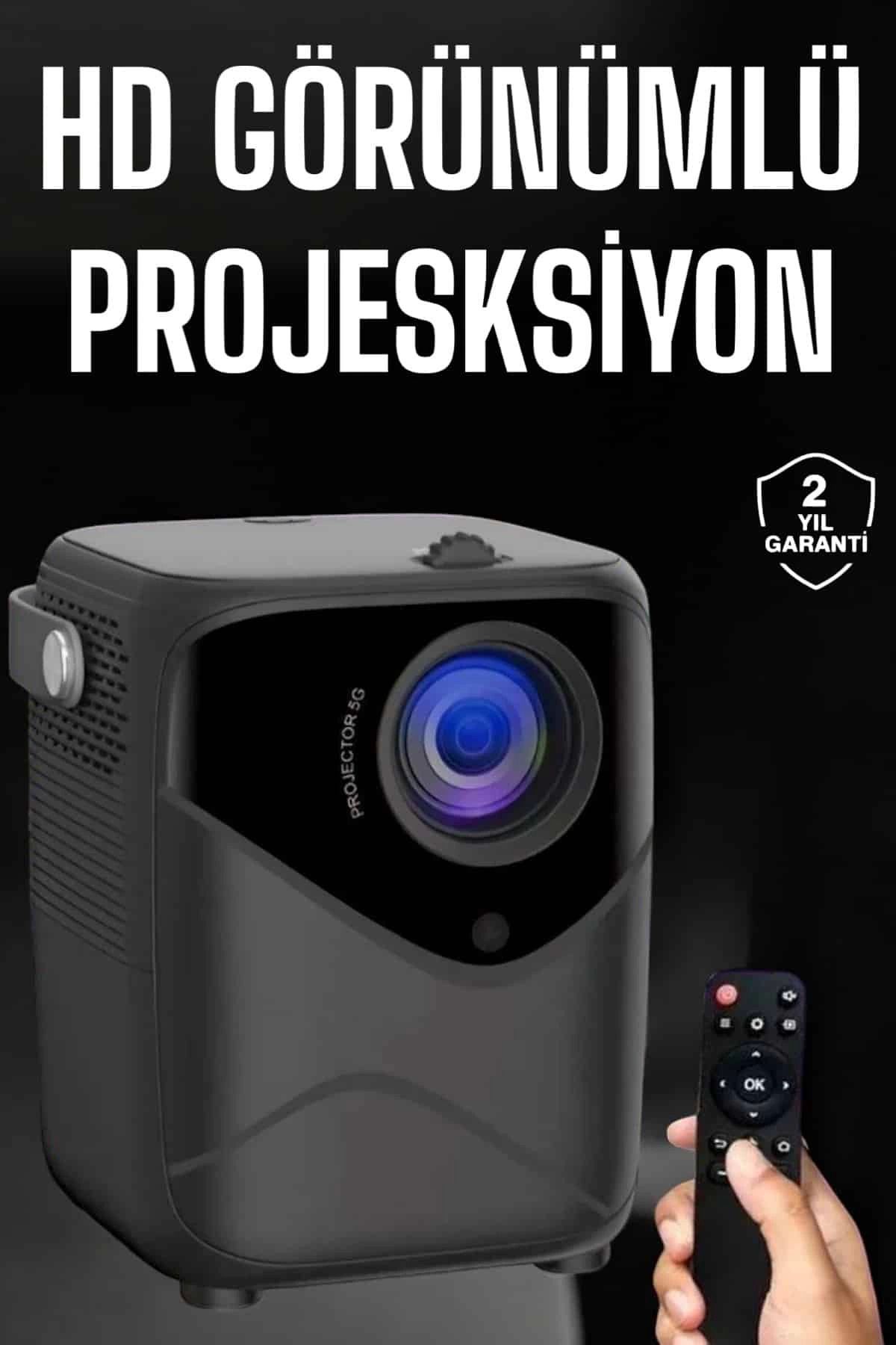 hayalimsah Yüksek HD Görünümlü Taşınabilir Projeksiyon Cihazı