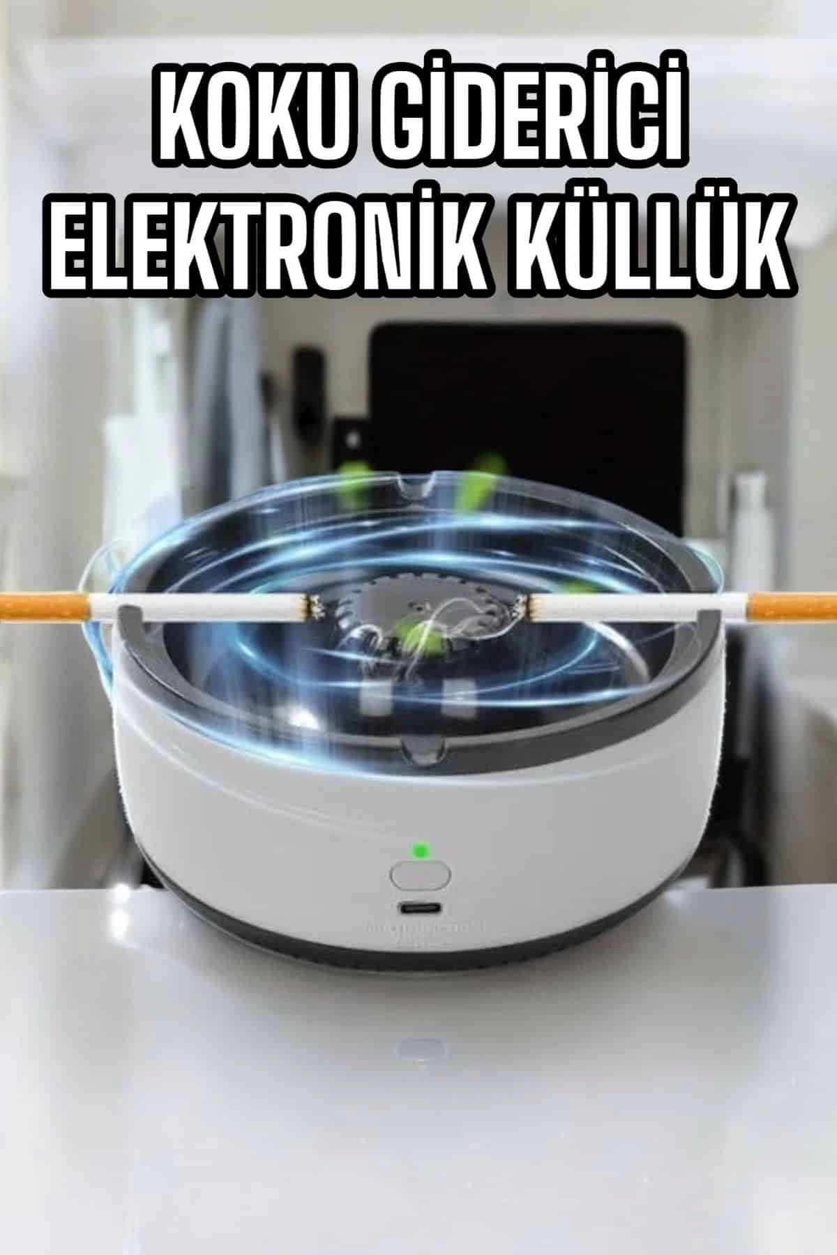 MT29 GİYİM Küllük Duman Giderici Temizlenebilir Elektronik Pilli