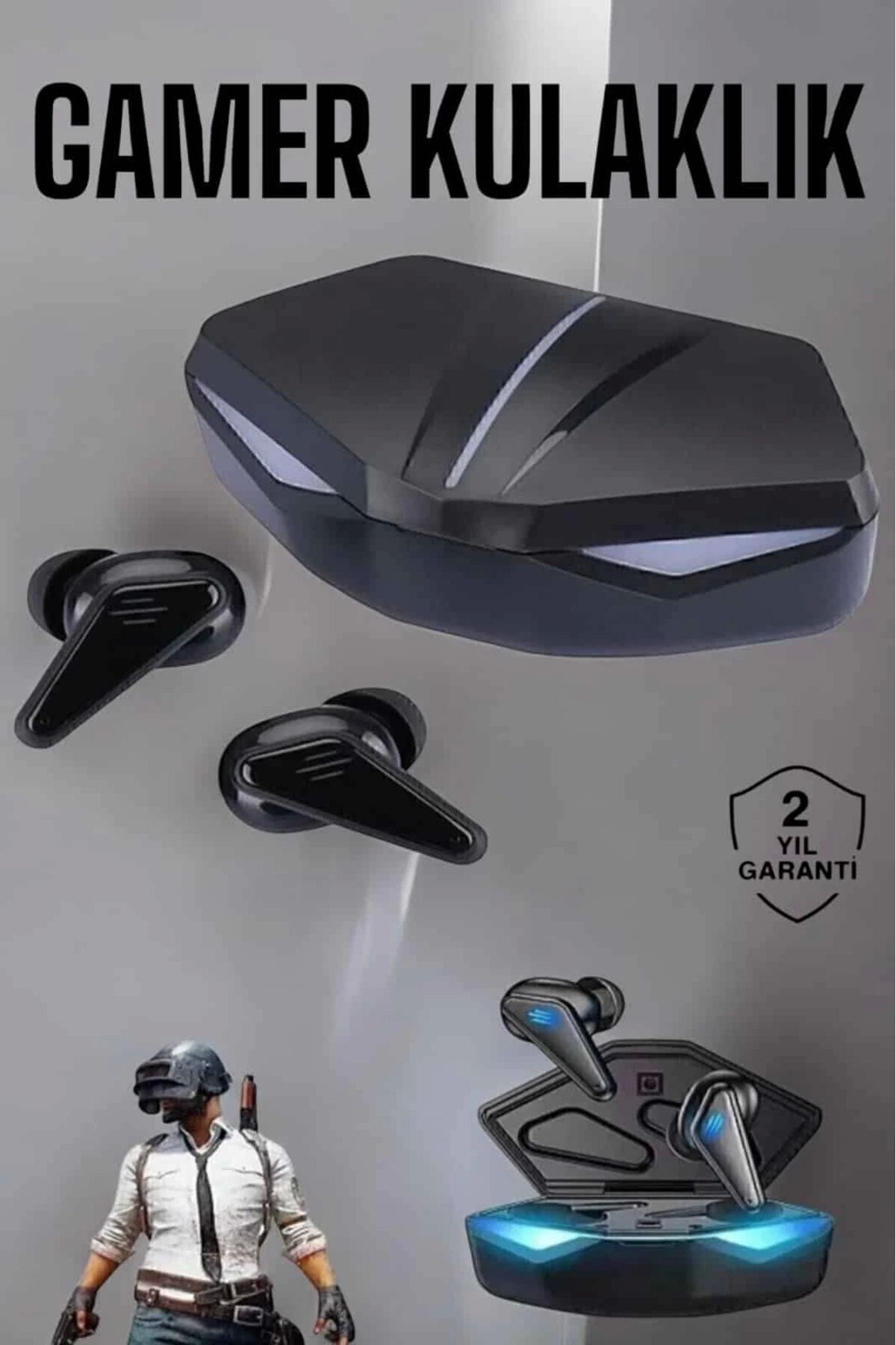 Heez Bluetooth Gamer Oyuncu Kulaklığı ANC Özelliği Yüksek Ses Kaliteli