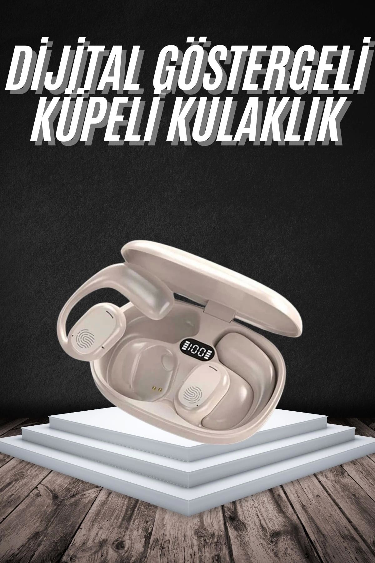 Heez Android ve İOS Uyumlu Bluetooth Küpe Kulaklık Bluetooth Kulaklık Kablosuz