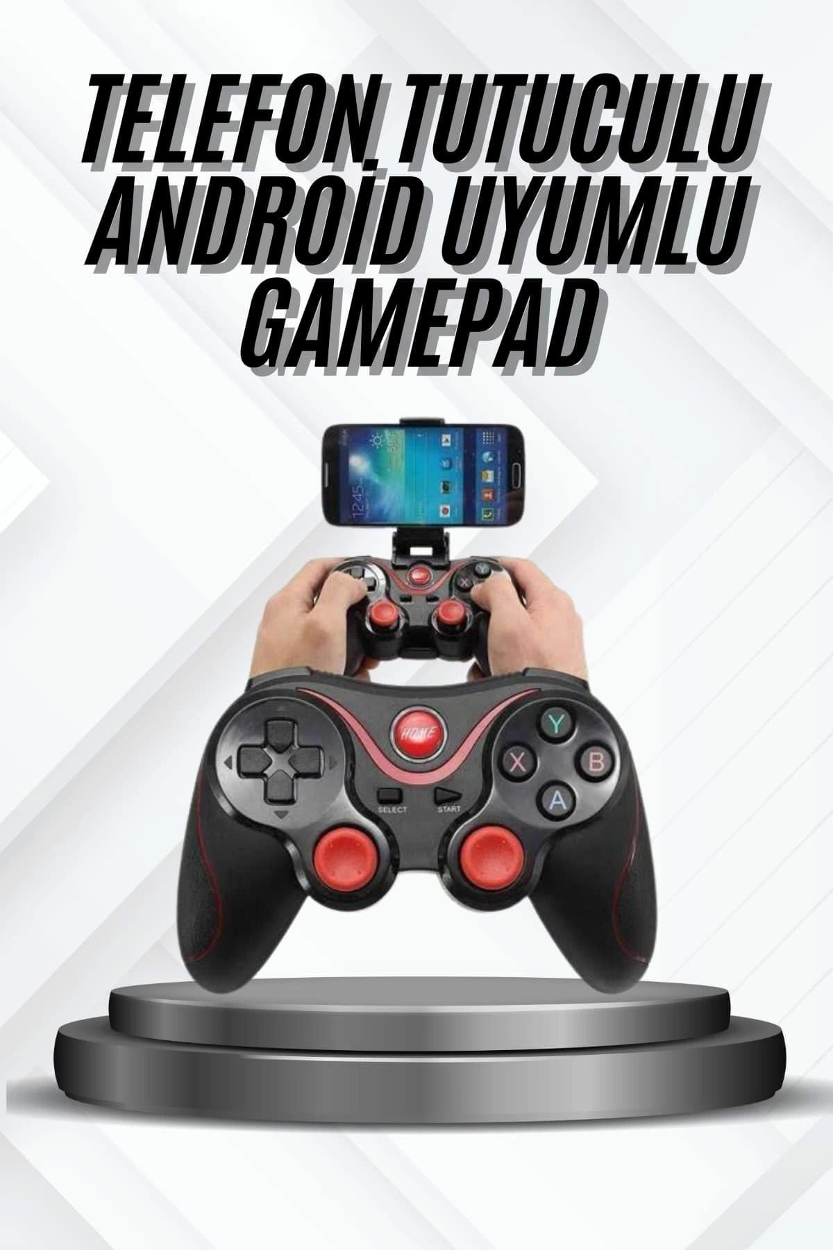 ÖYKÜ VE YİĞİT Yeni Nesil X3 Gamepad Android Uyumlu Telefon Tutucu Özellikli Joystick