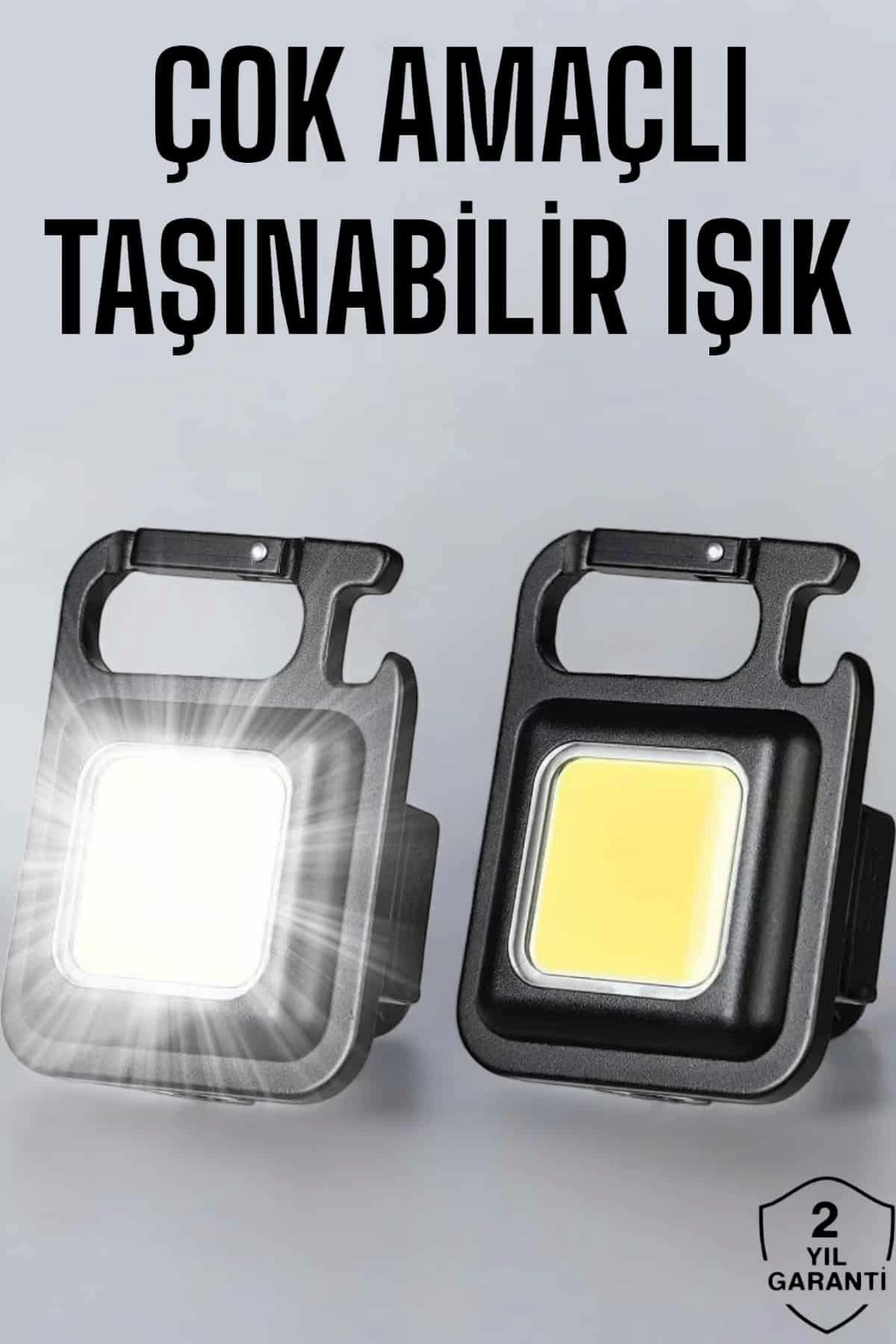 feifei Anahtarlık Çok Amaçlı Mıknatıslı Taşınabilir Işık Led Şarjlı