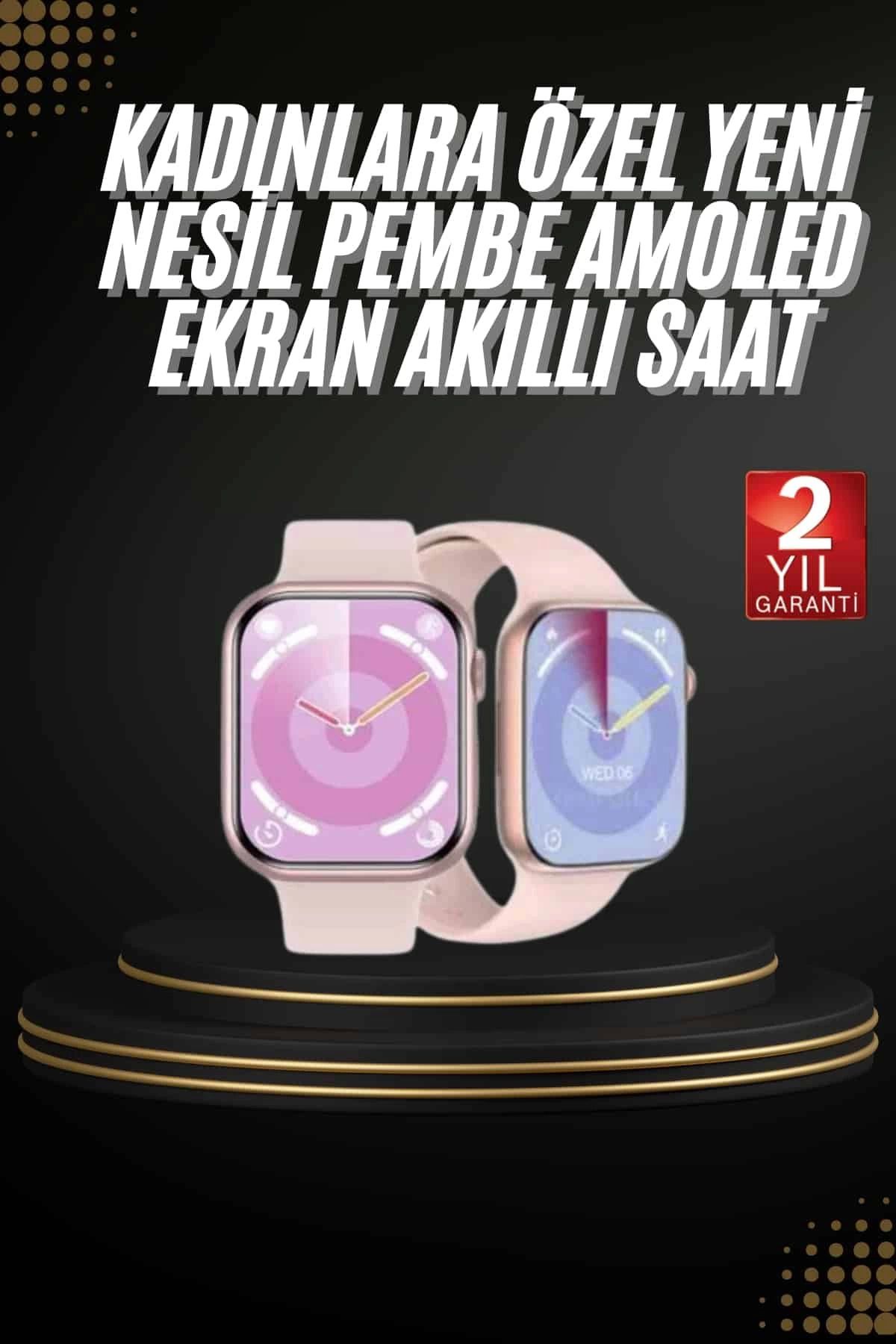 MELFSHOP Akıllı Saat Bluetooth Bağlantılı Bluetooth Arama ve Sosyal Medya Bildirim Destekli