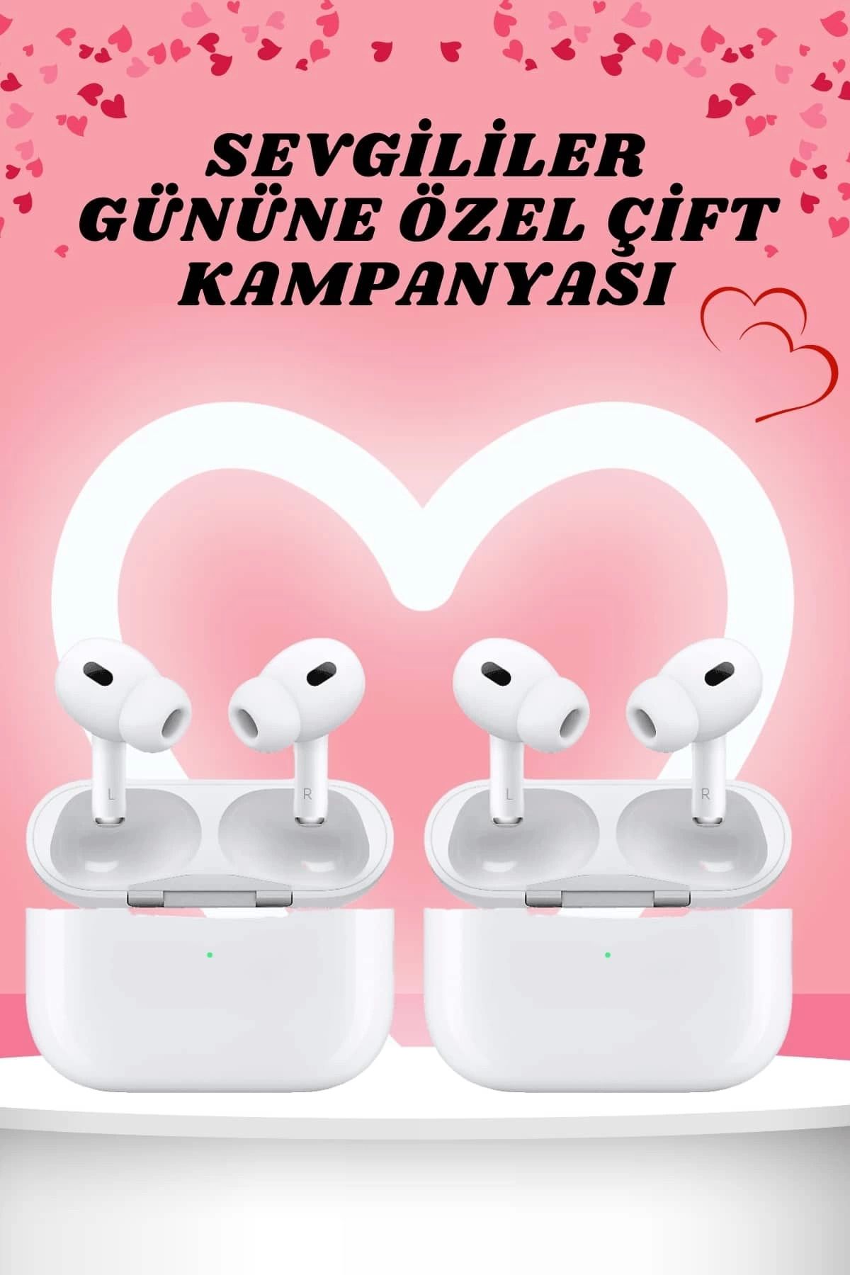 Heez Sevgiliye Hediye Çift Kulaklığı Yeni Nesil Pro Kulaklık Sevgililer Gününe Özel