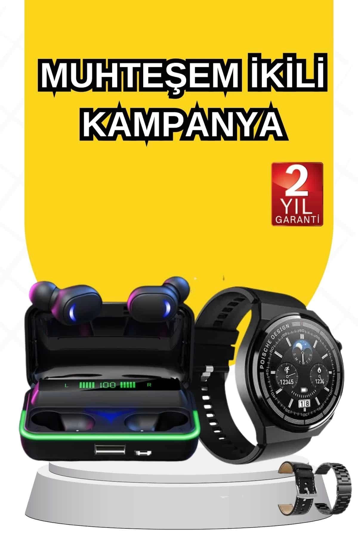 MELFSHOP Yeni Nesil Akıllı Saat Ve Bluetooth Kulaklık Titreşim Bildirimleri Uyku Takibi