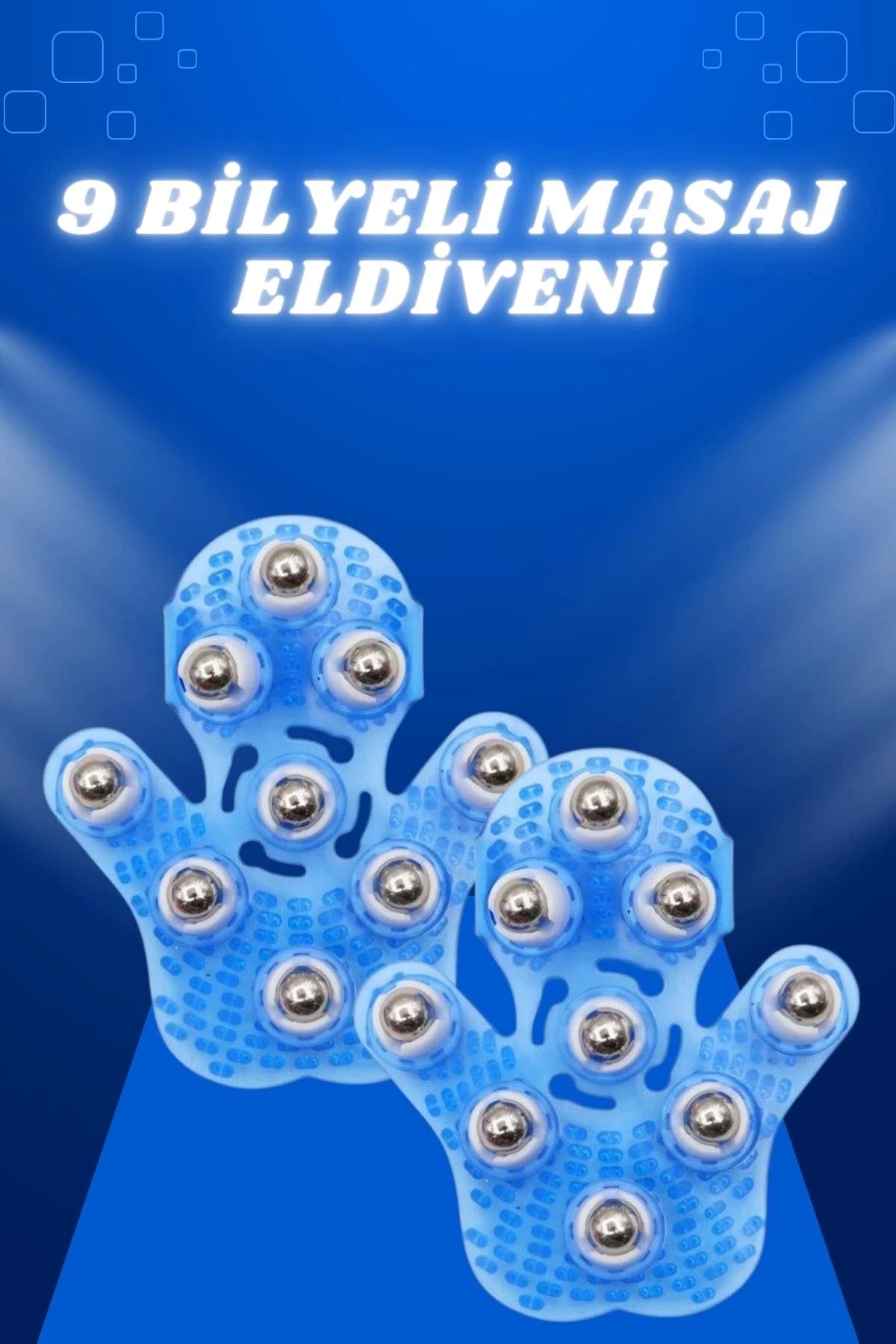 Heez Giyilebiilir Masaj Eldiveni 9 Bilyeli Tüm Vücut Masajına Uygun
