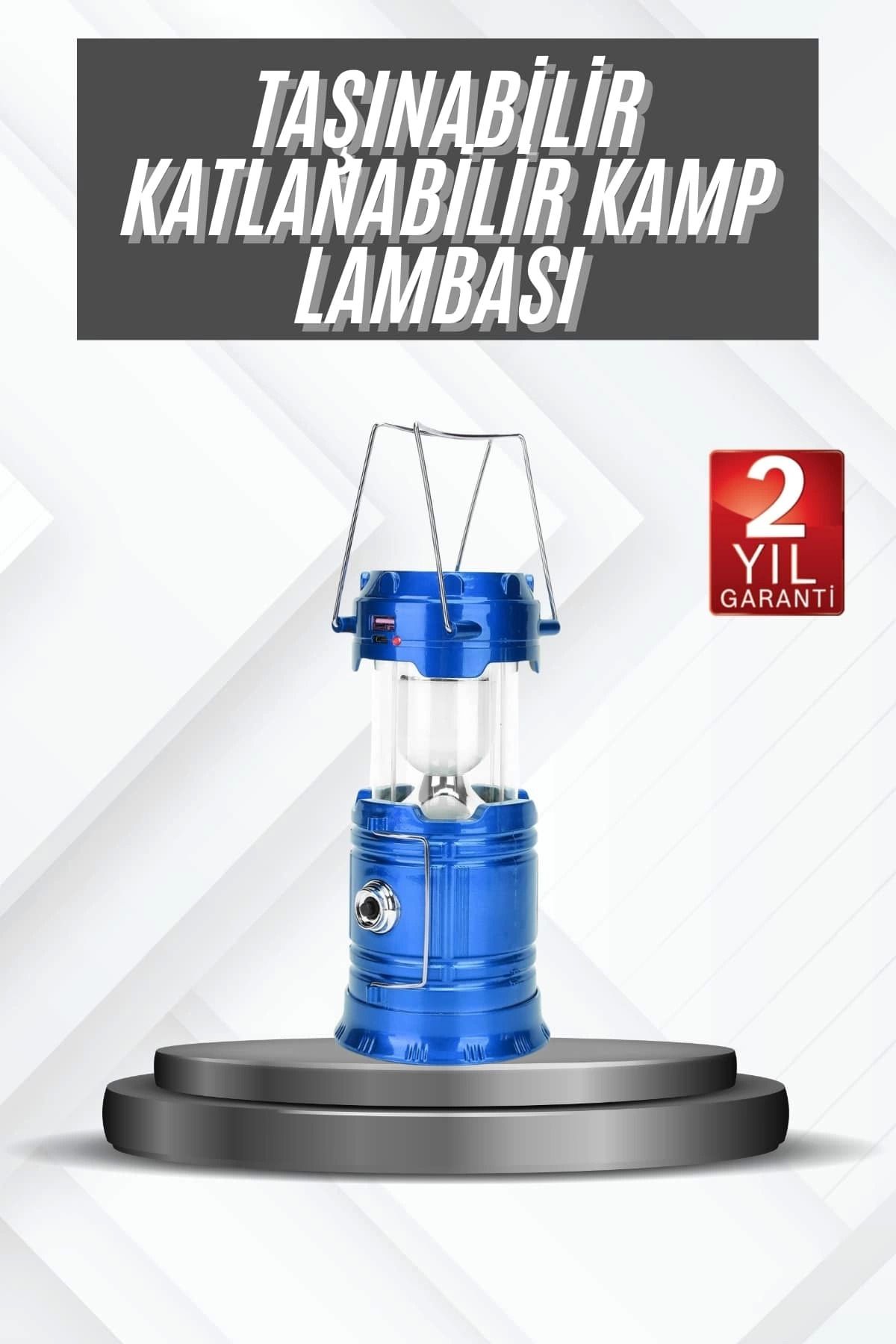 Heez Kamp Lambası Güneş Enerjili Led Lamba Işıldak Şarjlı Powerbank Özellikli