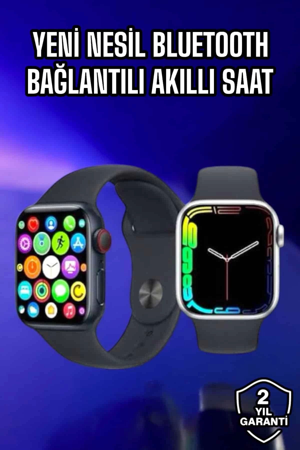 MELFSHOP Akıllı Saat Amoled Ekran Yeni Nesil Bluetooth Bağlantılı