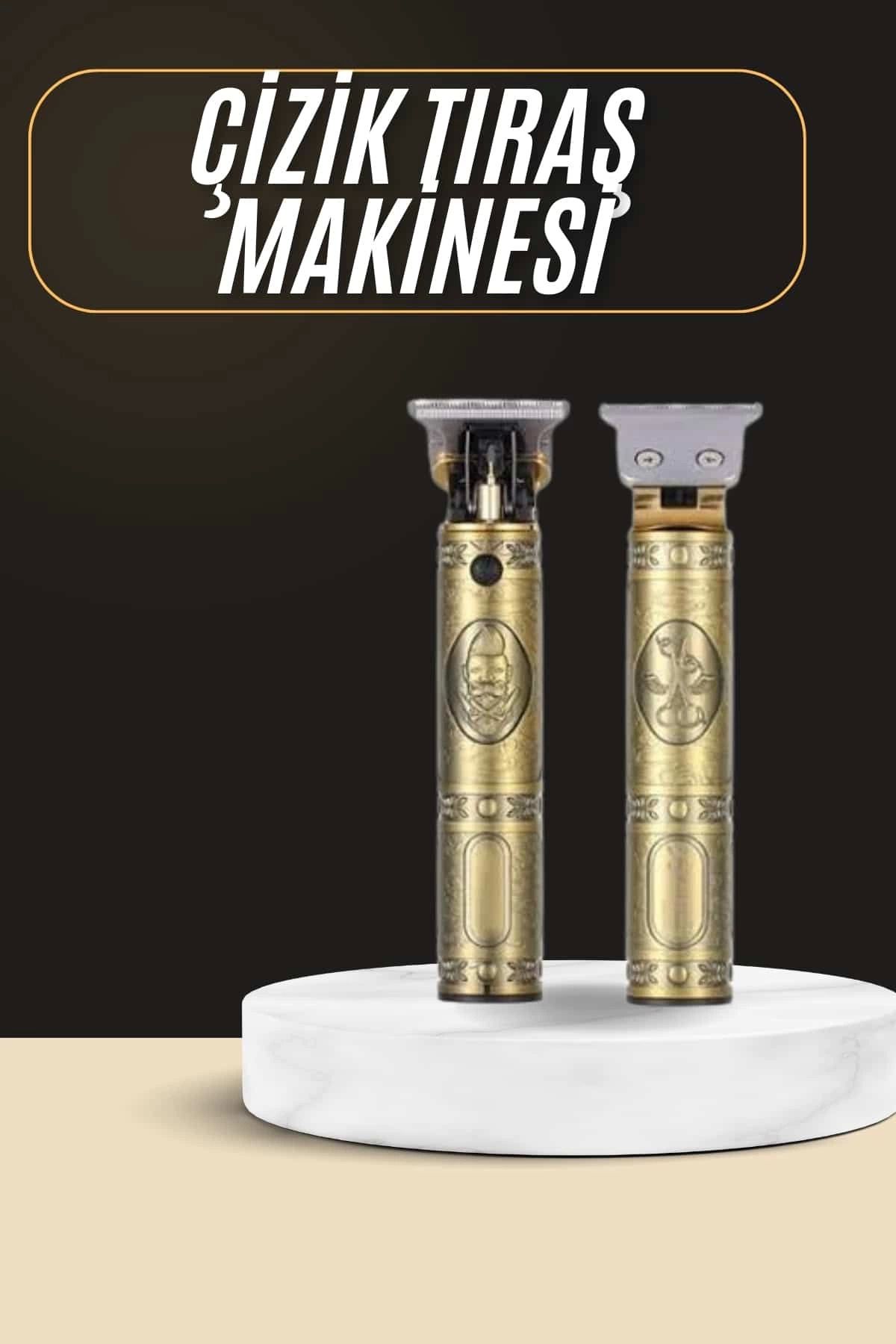 ÖYKÜ VE YİĞİT Tıraş Makinesi Şarjlı Çizik Tıraş Paslanmaz Çelik Bıçaklı 4 Taraklı