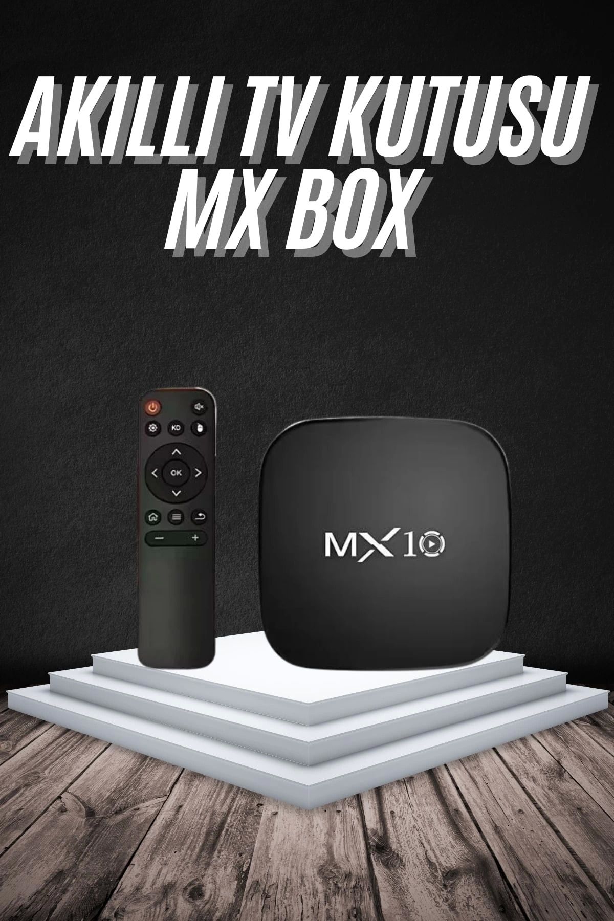 ÖYKÜ VE YİĞİT Akıllı TV kutusu Mx Box Android 7.1 TV kutusu 2.4G Wifi