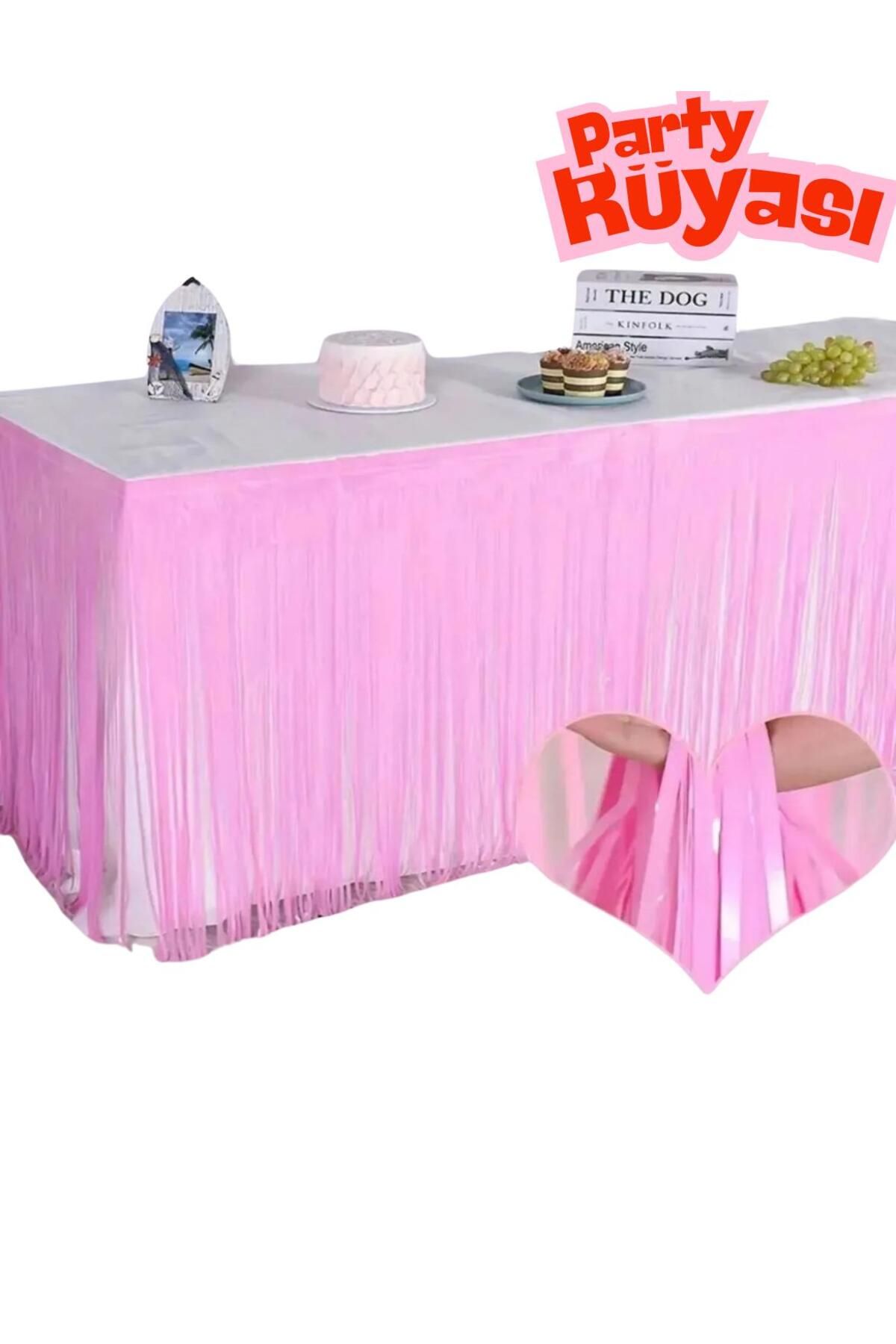 partyrüyası Metalik Püskül Metalize Masa Eteği Masa Püskülü Masa Kenarlığı Masa Kenar Eteği