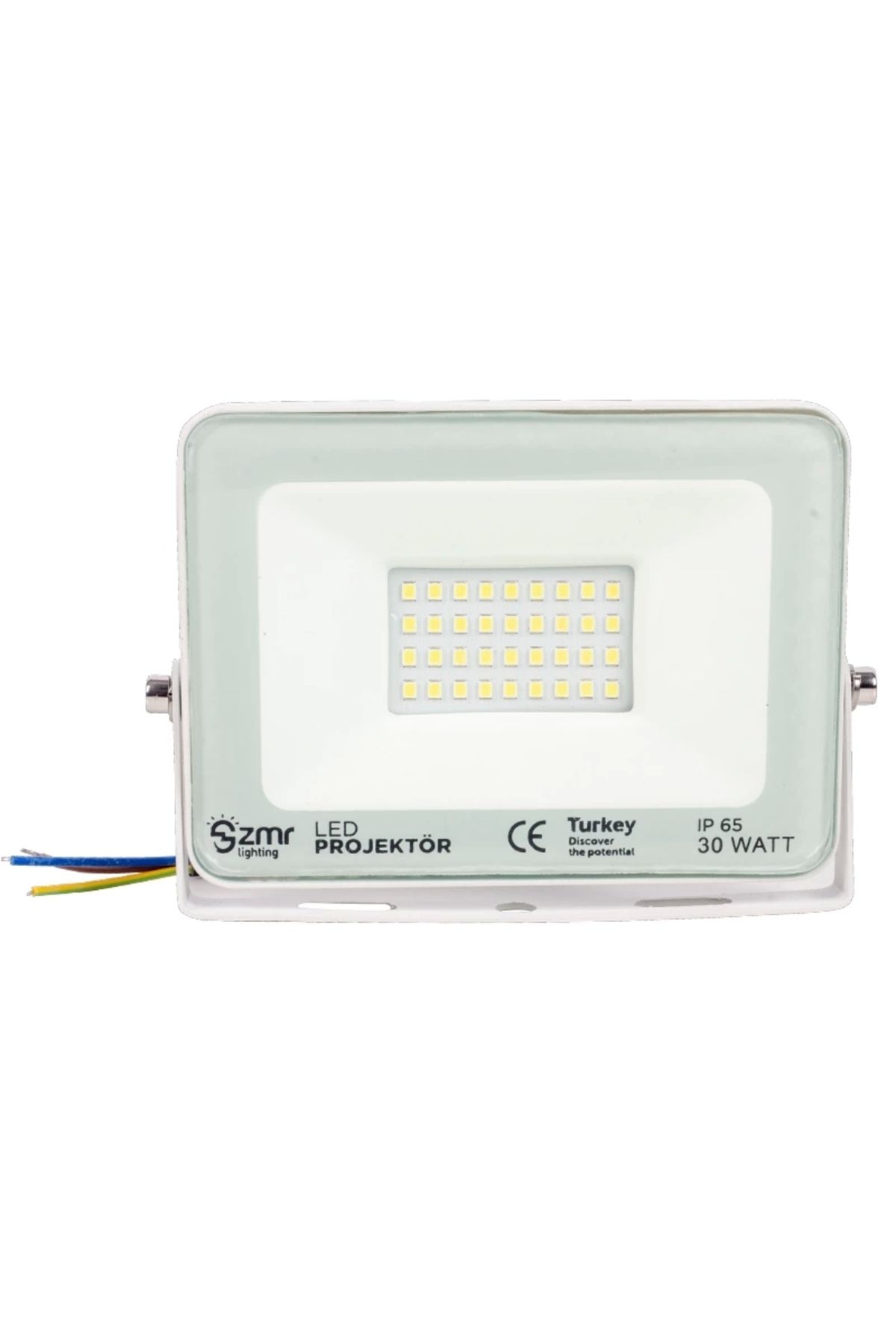 İnnMerry 30 WATT - 220 VOLT 6500K IP65 150* IŞIK AÇISI BEYAZ SLİM KASA LED PROJEKTÖR (5047)