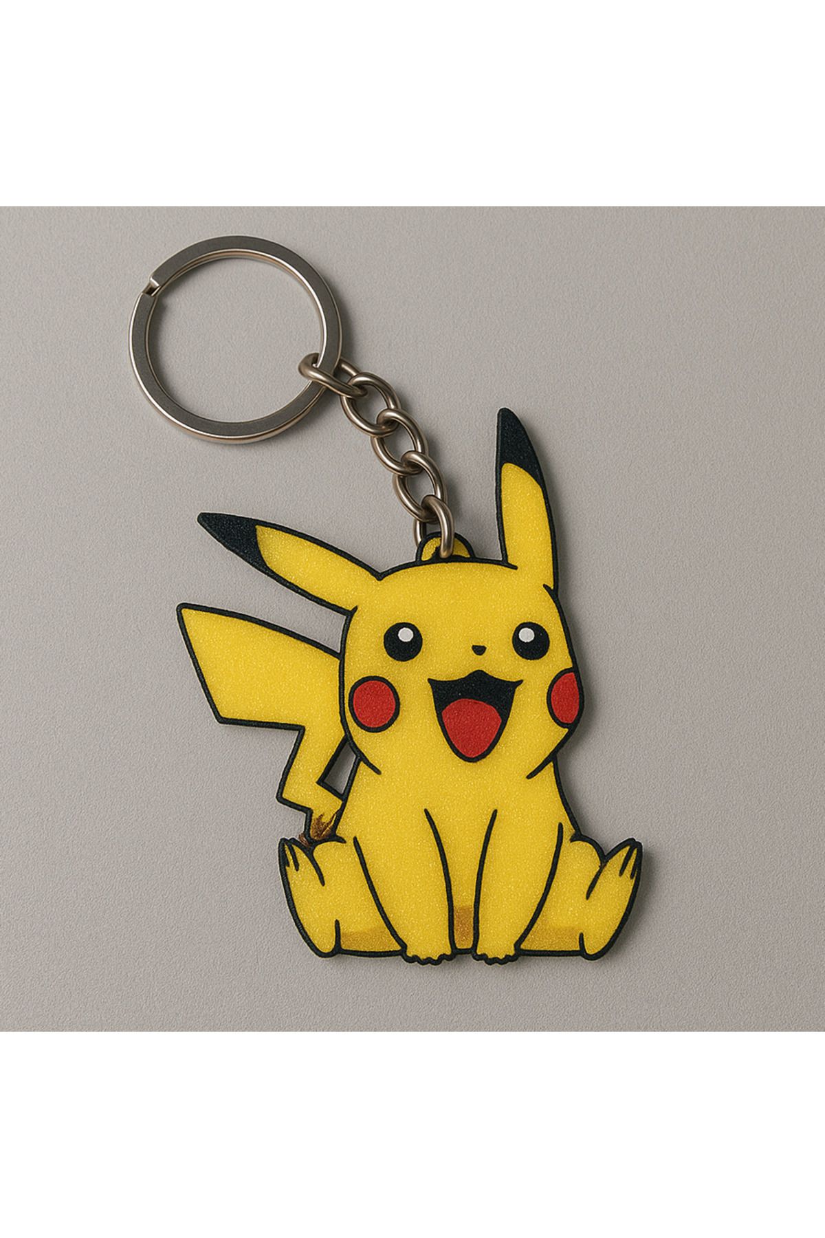 Mizaku Gülümseyen Sevimli Pokemon Pikachu Anahtarlık Hediyelik