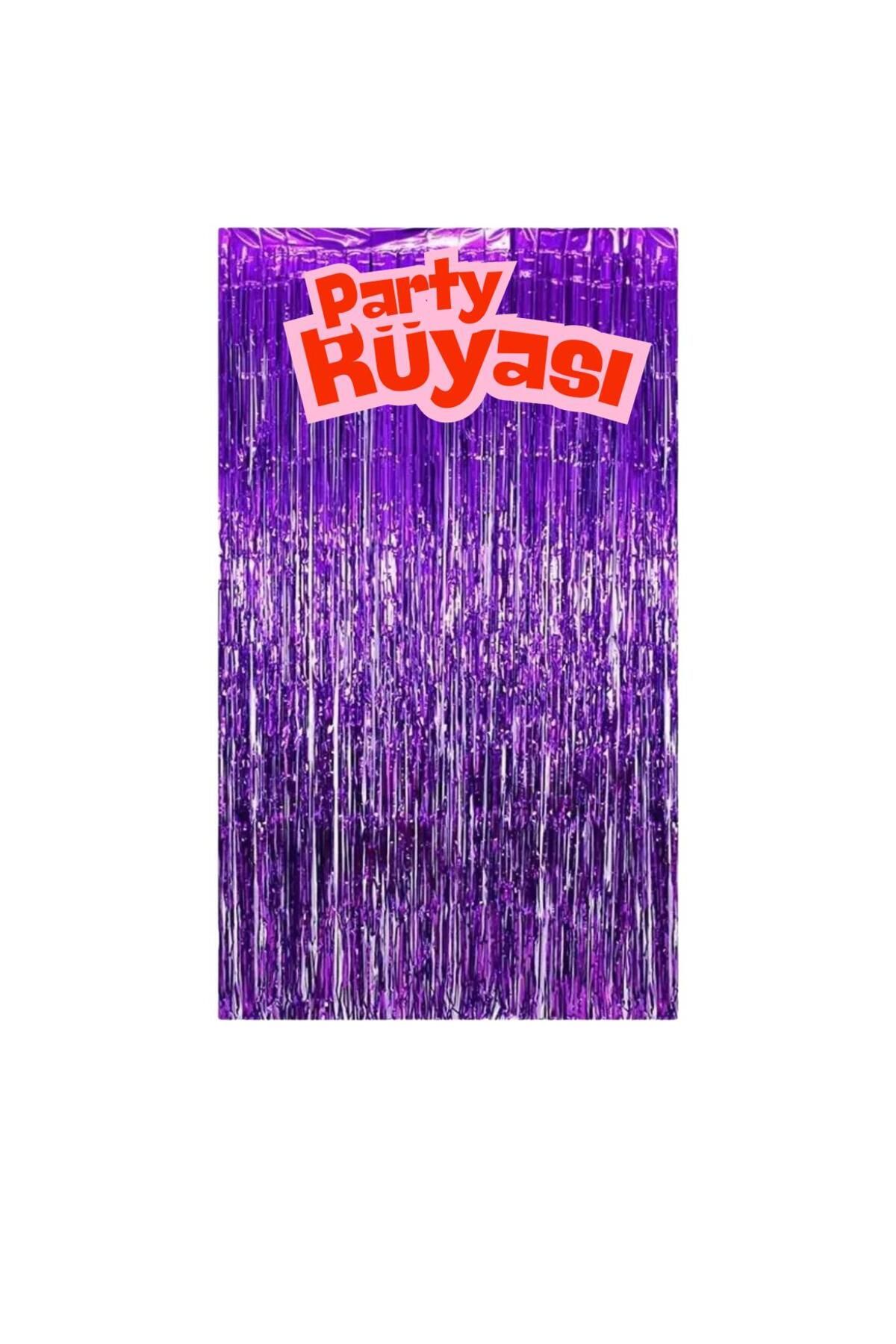 partyrüyası Metalize Arka Fon Işıltılı Kapı Duvar Perdesi 100x200 Cm