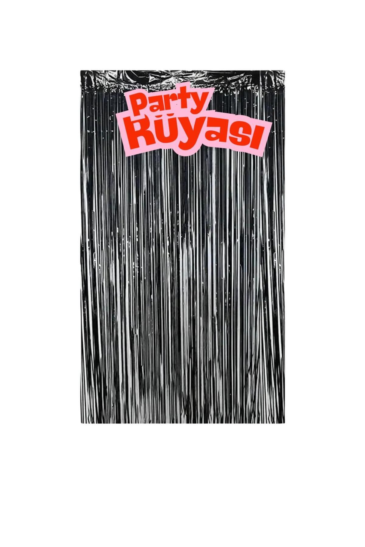 partyrüyası Metalize Arka Fon Işıltılı Kapı Duvar Perdesi 100x200 Cm