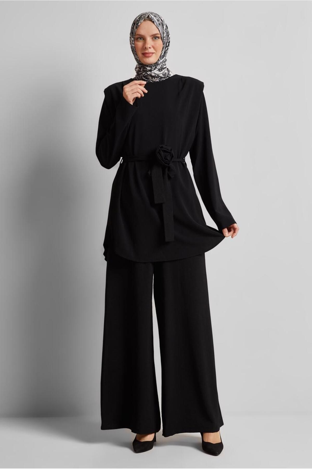 Alvina BROŞ DETAYLI PANTOLONLU TAKIM 44758