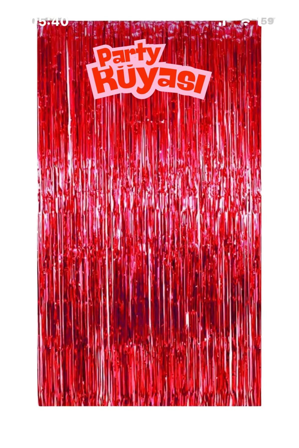partyrüyası Metalize Arka Fon Işıltılı Kapı Duvar Perdesi 100x200 Cm