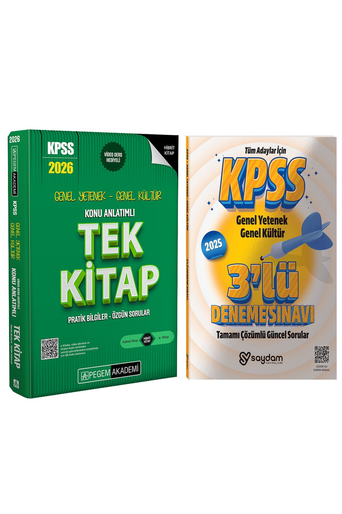 Pegem Akademi Yayıncılık 2026 KPSS Genel Yetenek Genel Kültür Konu Anlatımlı Tek Kitap(Hibrit,688 sayfa)-3 Deneme Hediye