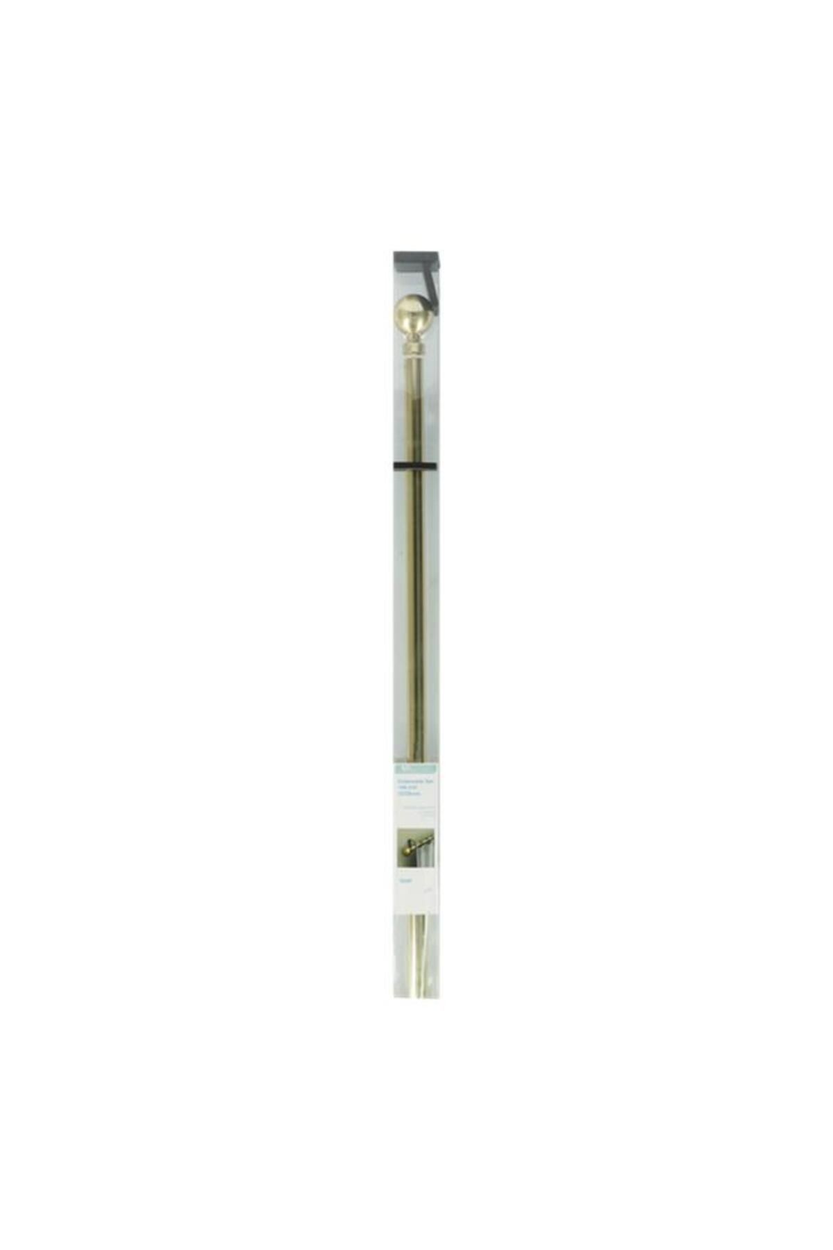 Generic-Micasa 25/28mm Durable High Quality Long Lasting Sturdy Curtain Rod Gold 160-310cm 2