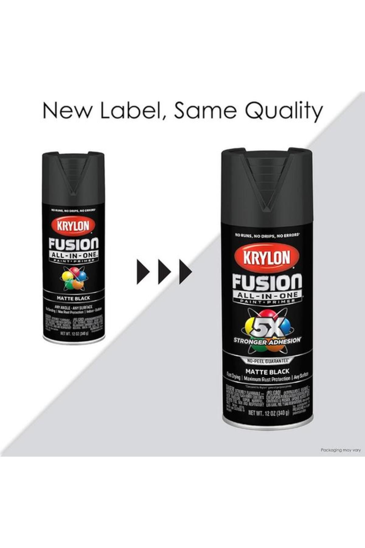 Generic-KRYLON Rust Resistant Fusion All-in-One Spray Paint and Primer Gloss White 12oz K02727007 6