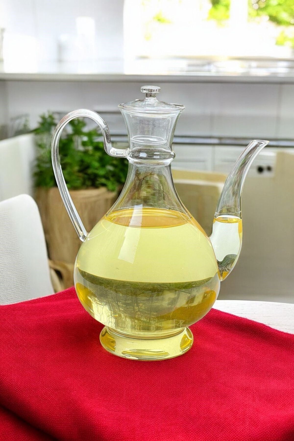 Qerhome Efsane Glorry Borosilikat Isıya Dayanıklı Cam 700 Ml Yağlık