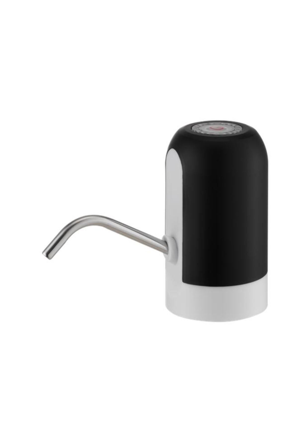 Generic-NEWSTAR 1200mAh Automatic Water Bottle Pump Black and White S801 1