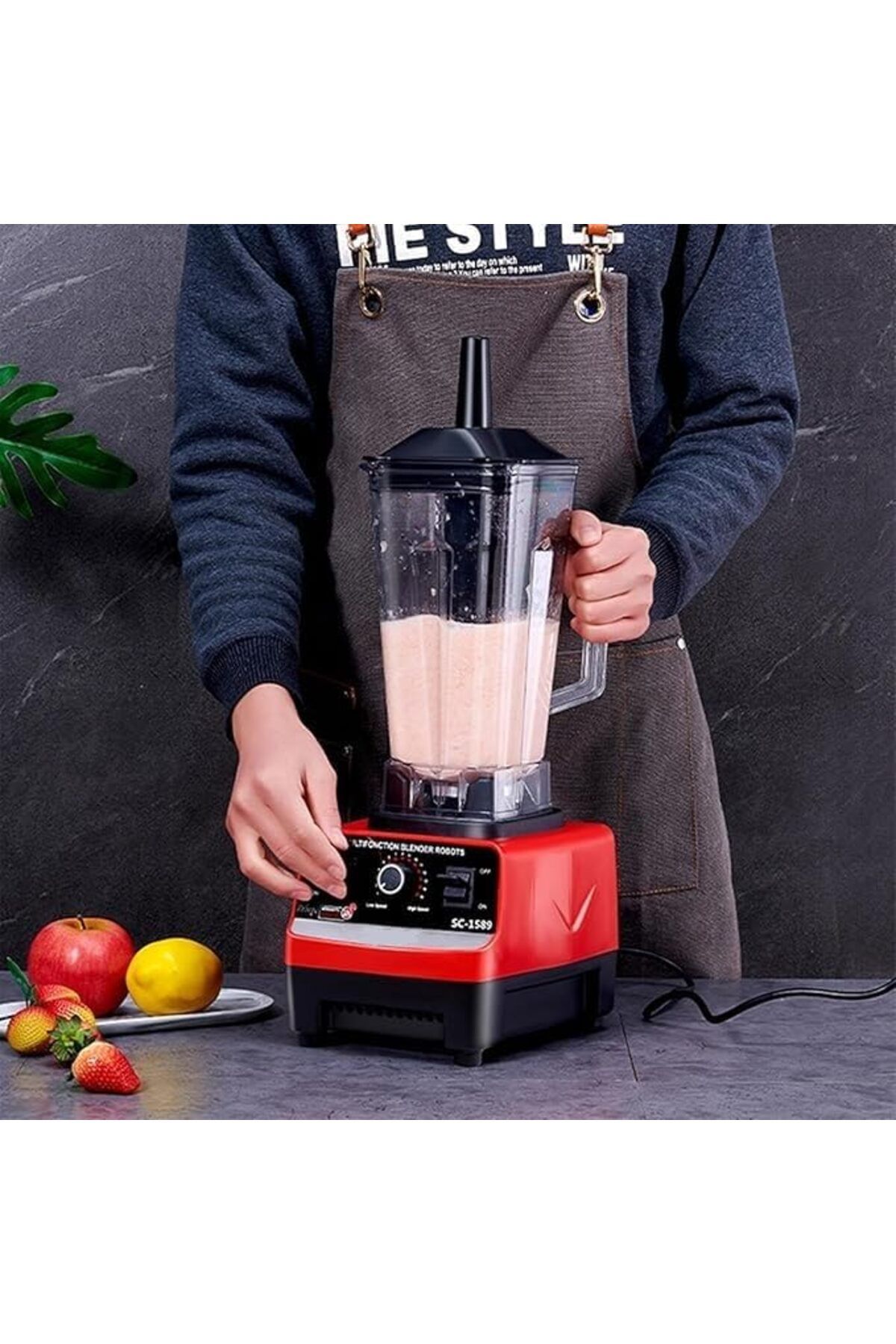 Other-2 in 1 Multipurpose Blender 2L Blending Jug 300g Grinding Jar Powerful Motor, 15 Speed 4