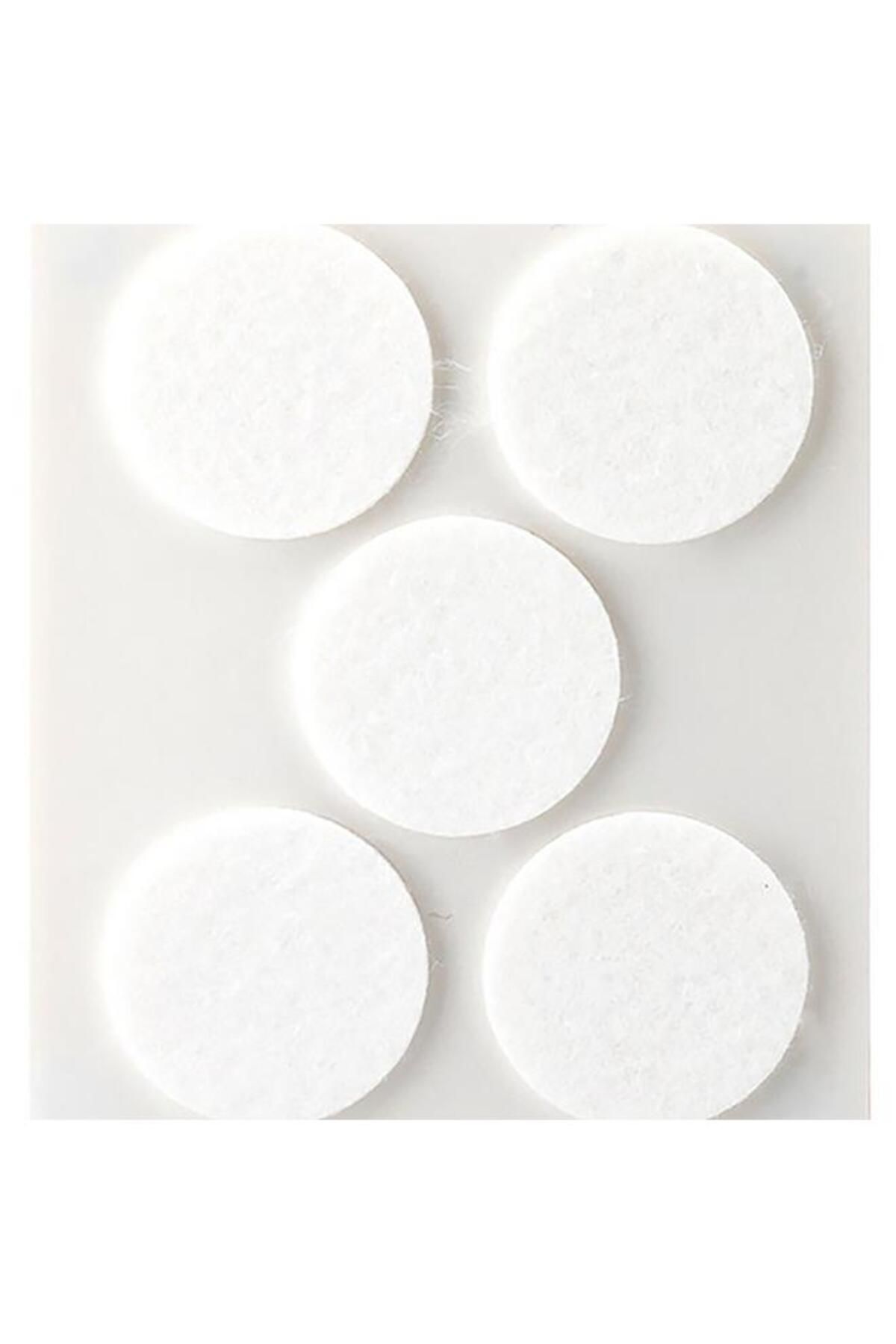 Generic-inofix Plasfix Round Self-Adhesive Synthetic Felt Pads White 3 x 34mm 4079-2+ 2