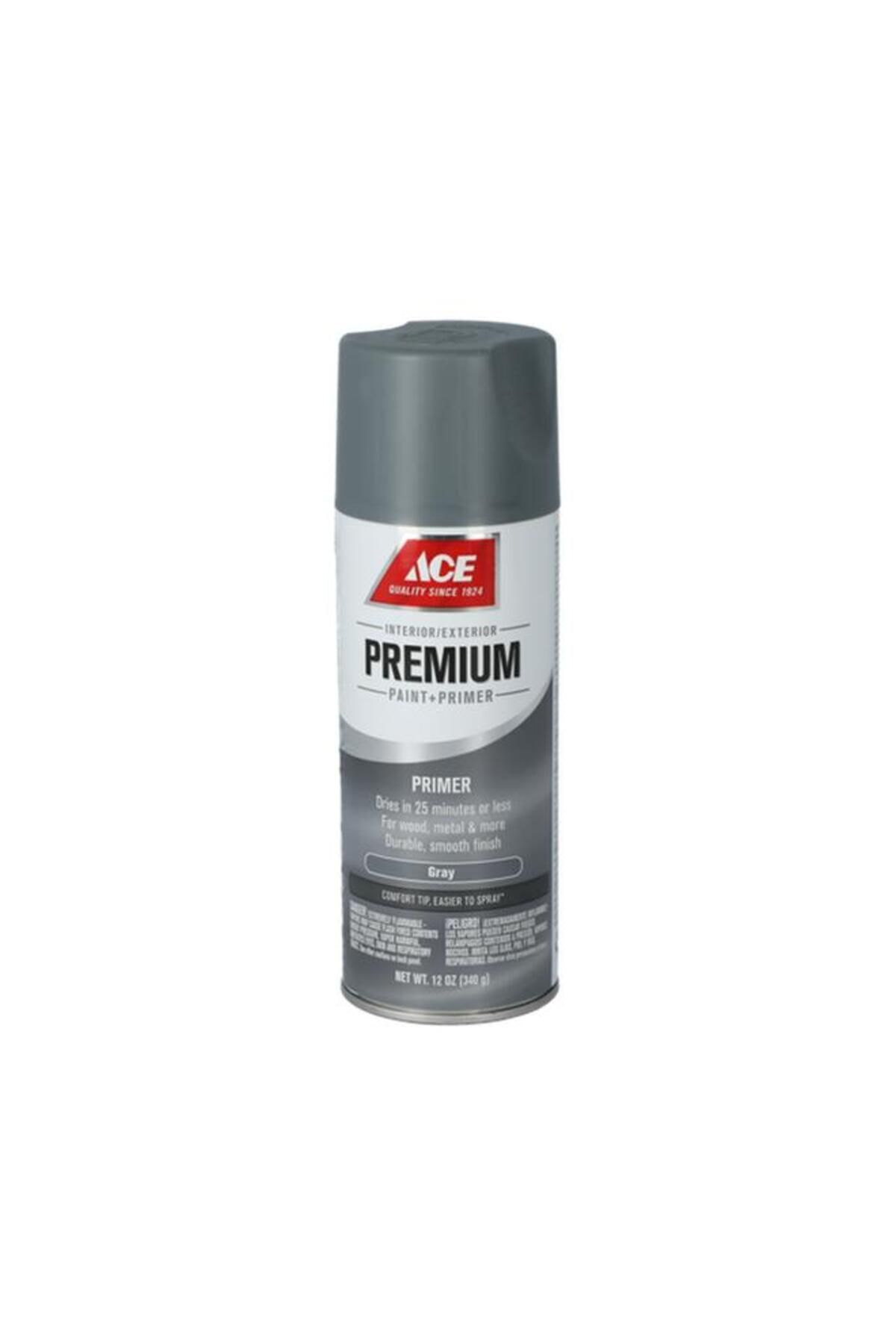 Generic-ACE Premium Quick Drying and Superb Coverage Smooth Enamel Primer Spray Paint Grey 12oz 2