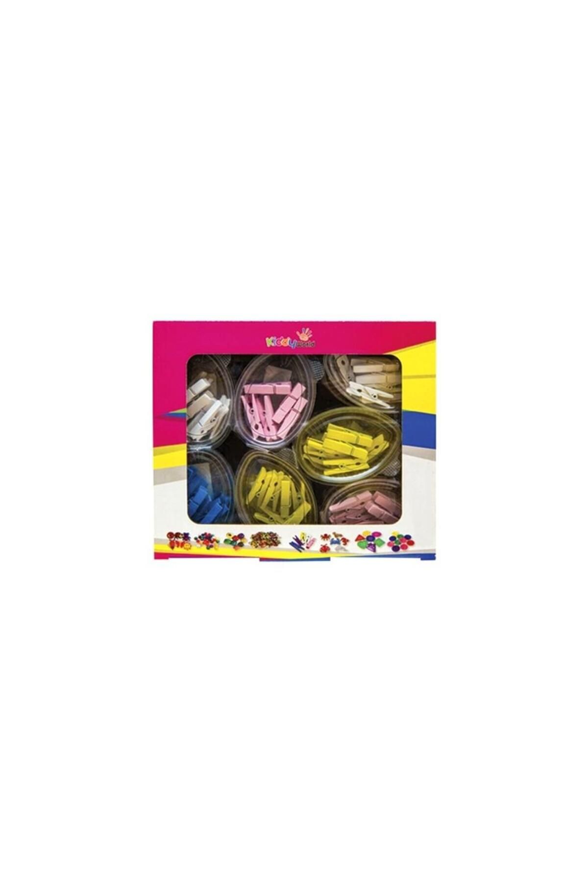 Kiddy World Ahşap Mandal Küçük Karışık Renk 0243 (48 Li Set)