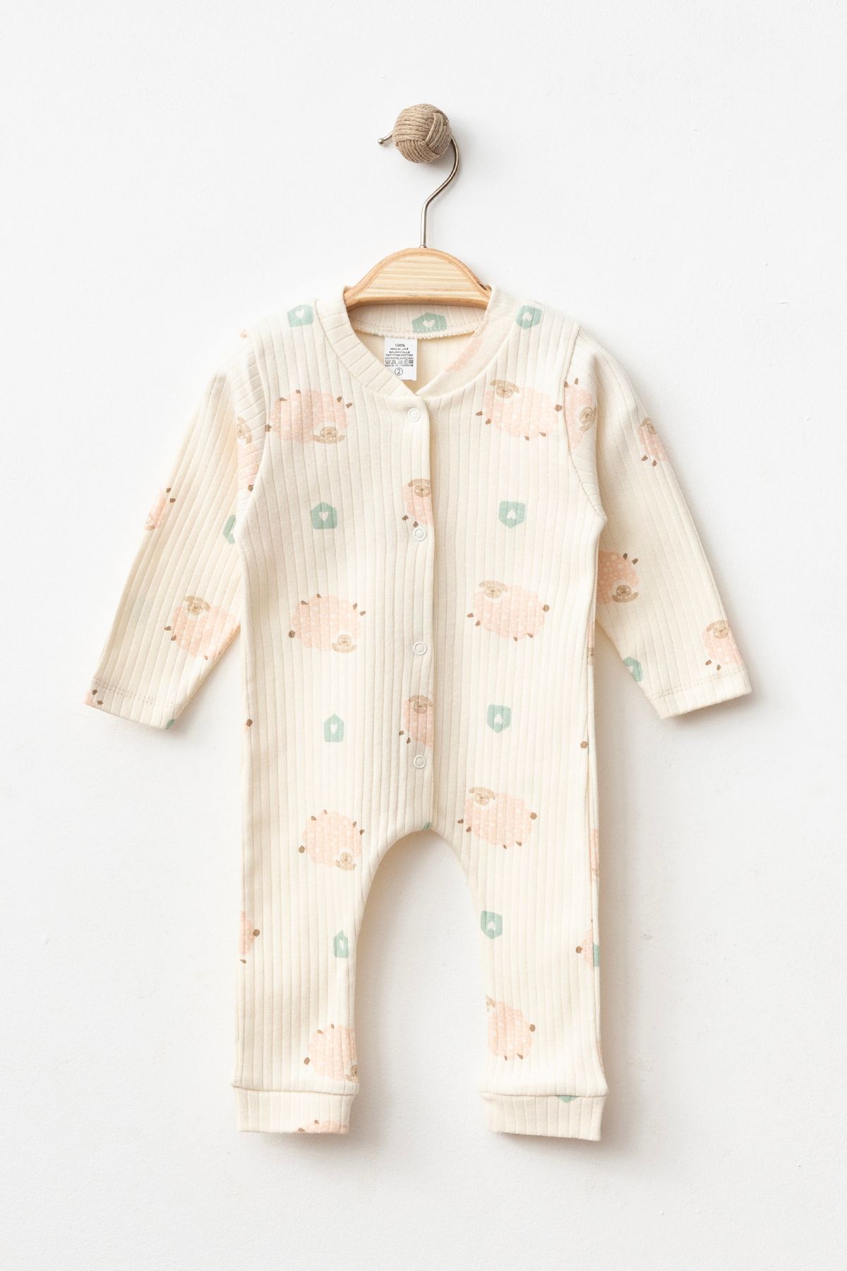 yukobaby bebeğiniz için en doğalı BEBEK KUZULU KALPLİ PEMBE 3-6-9 AY PAMUKLU MANŞETŞİZ TULUM YENİDOĞAN HASTANE ÇIKIŞI BEBEK KIYAFETİ