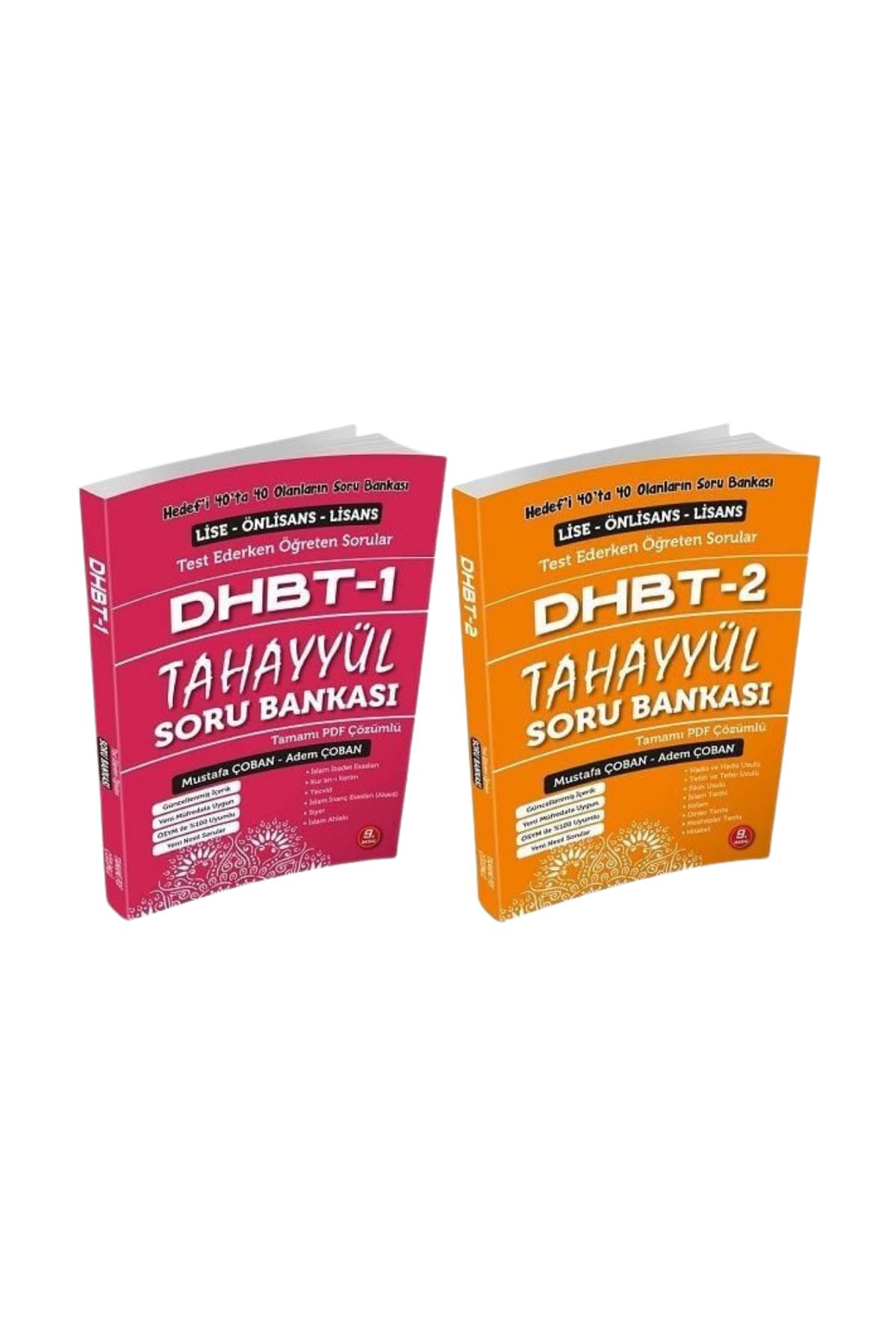 Tahayyül Yayınları Tahayyül DHBT 1-2 Tamamı PDF Çözümlü Soru Bankası Set - Mustafa Çoban-Adem Çoban