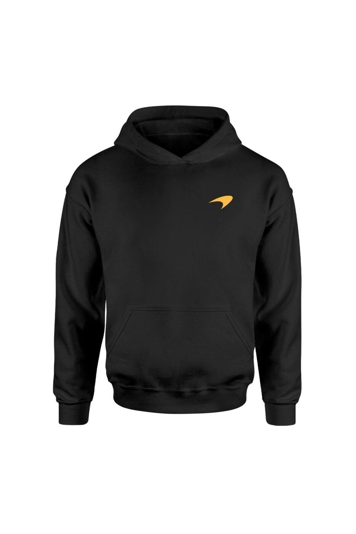 Pisa Art McLaren Superior Logo Siyah Hoodie