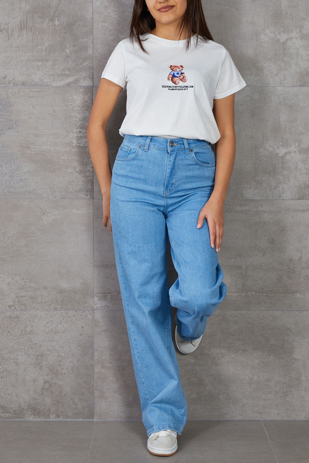 DPARİS Ayıcık Baskılı T-shirt