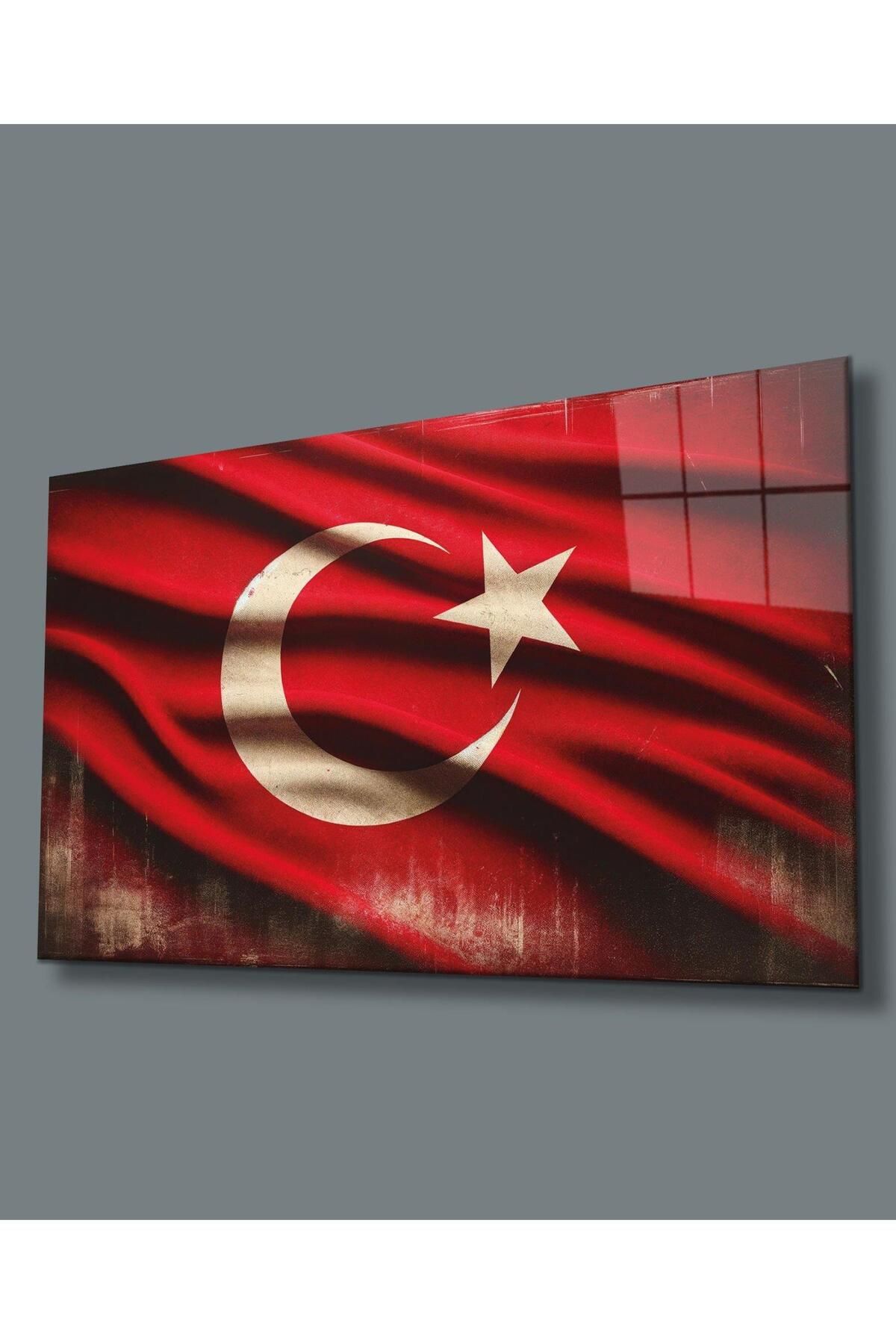 idealizbiz Milli Görkem Cam Tablo Hediyelik Büyük Tablo Ev Ofis Dekoru