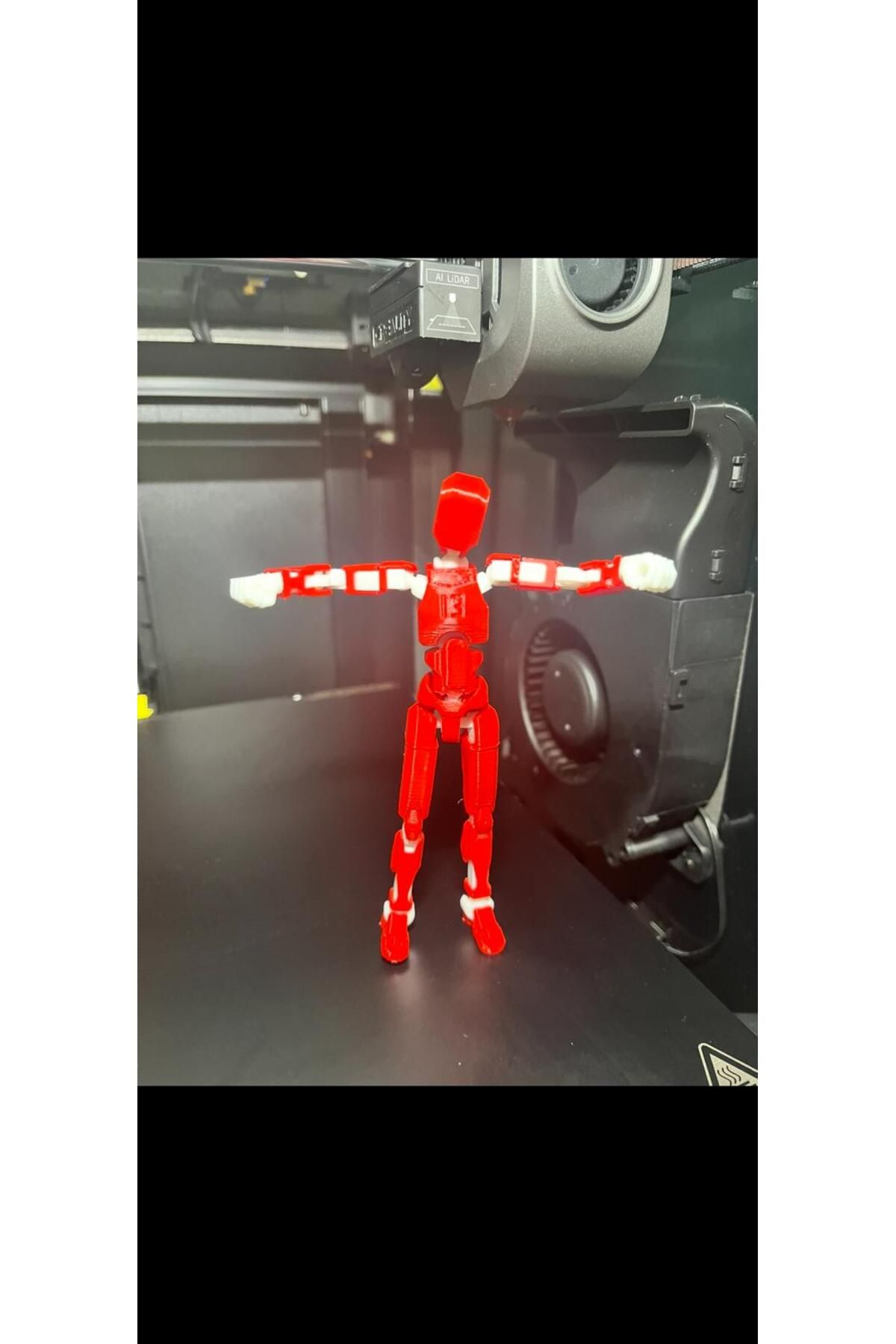 MedSan3D Dummy 13 Aksiyon Figürü Tüm Eklemleri Hareketli Figür Oyuncak Kırmızı-Beyaz