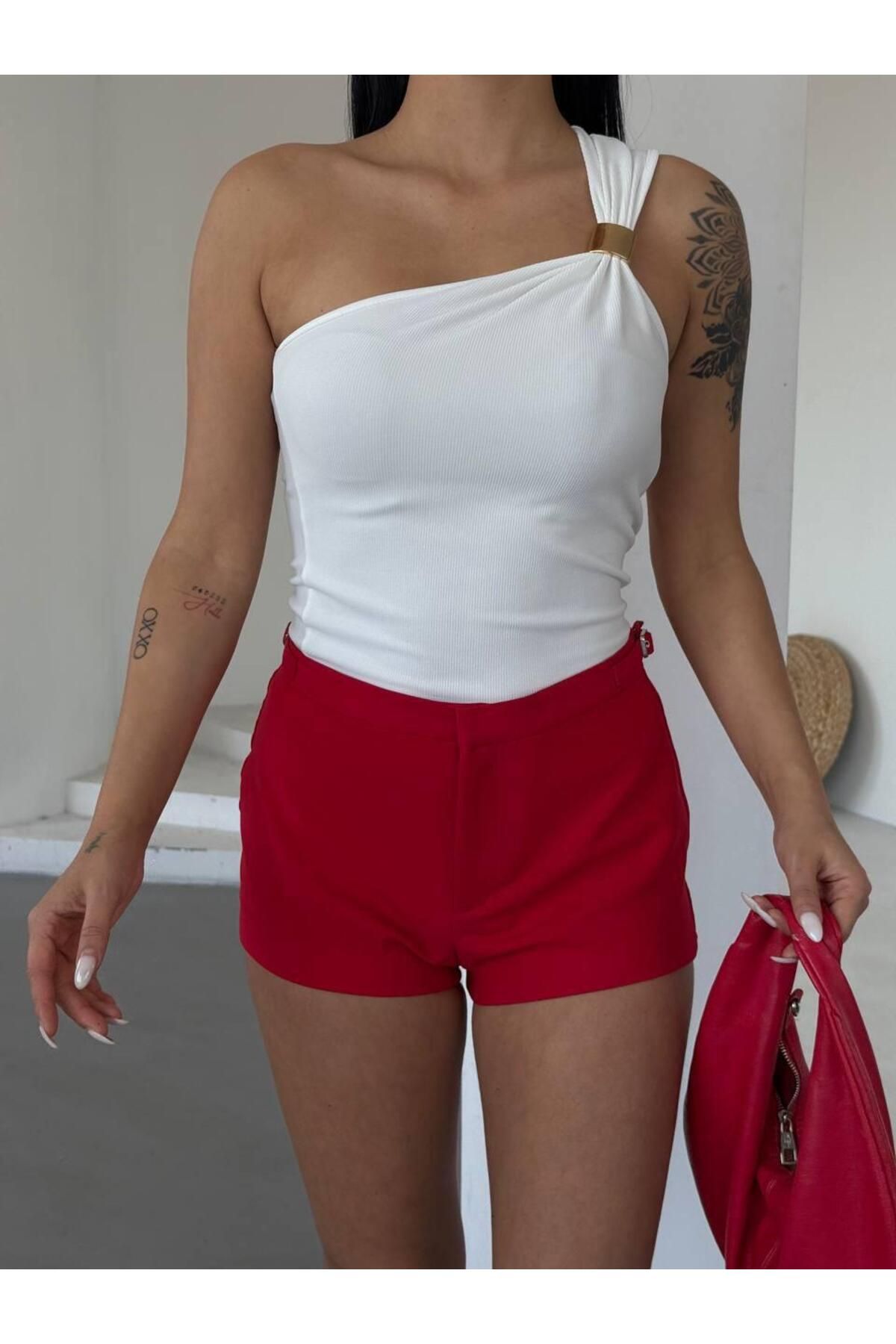 Butik Arya 2311 TEK OMUZ BLUZ